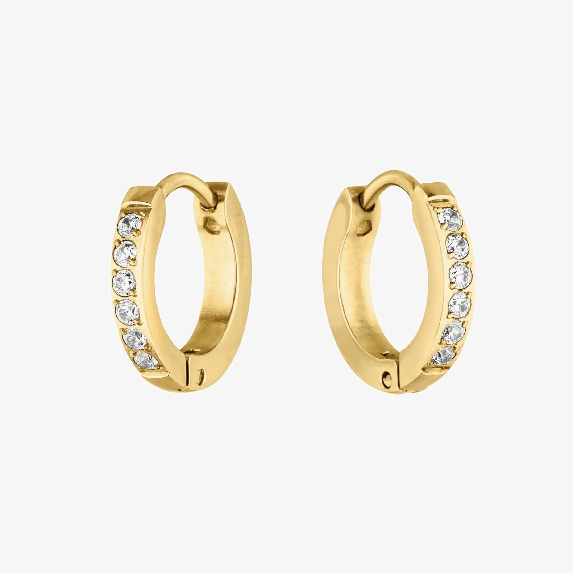 Athena Tiny Gold Hoop Earrings
