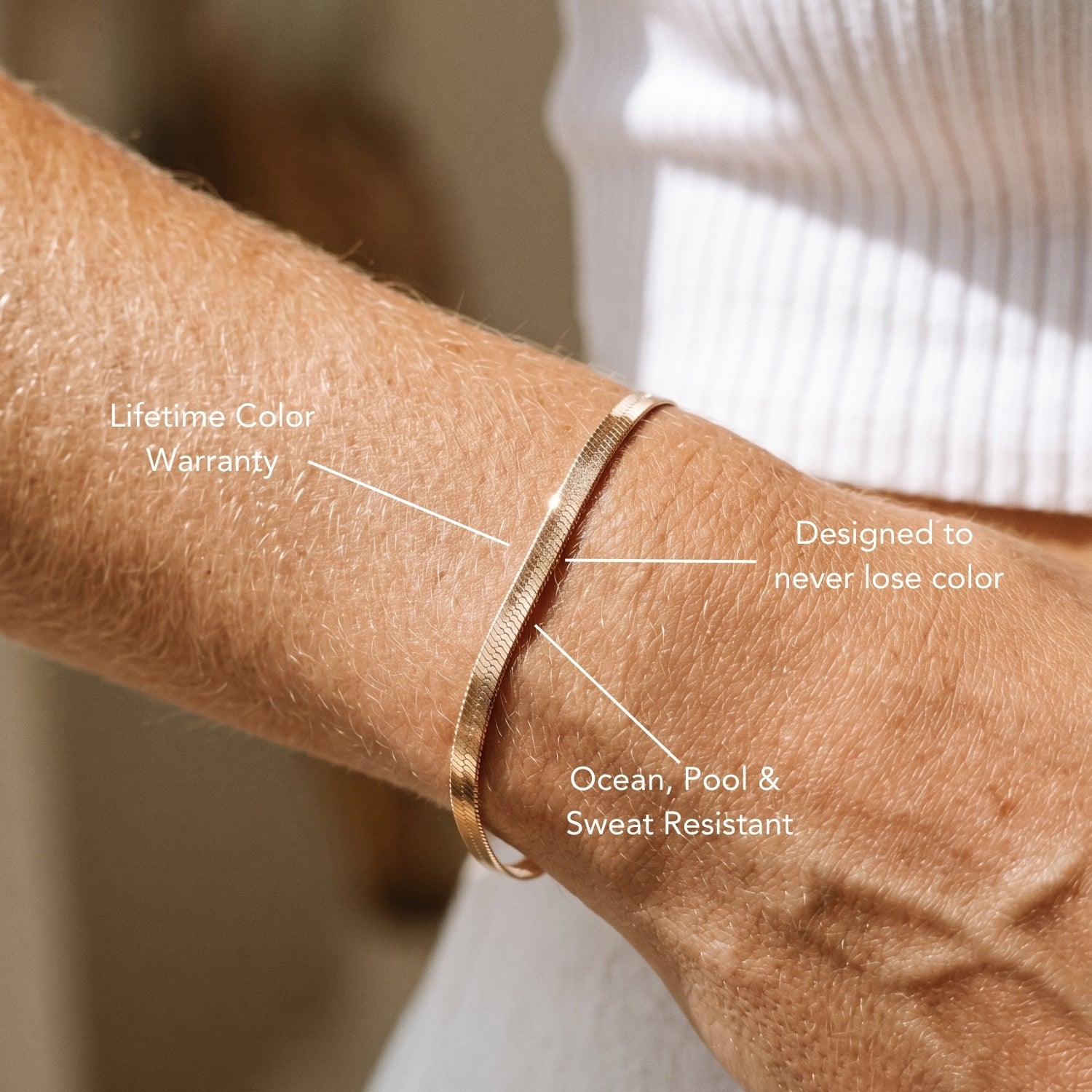 Athena "Kauai" Herringbone Bracelet