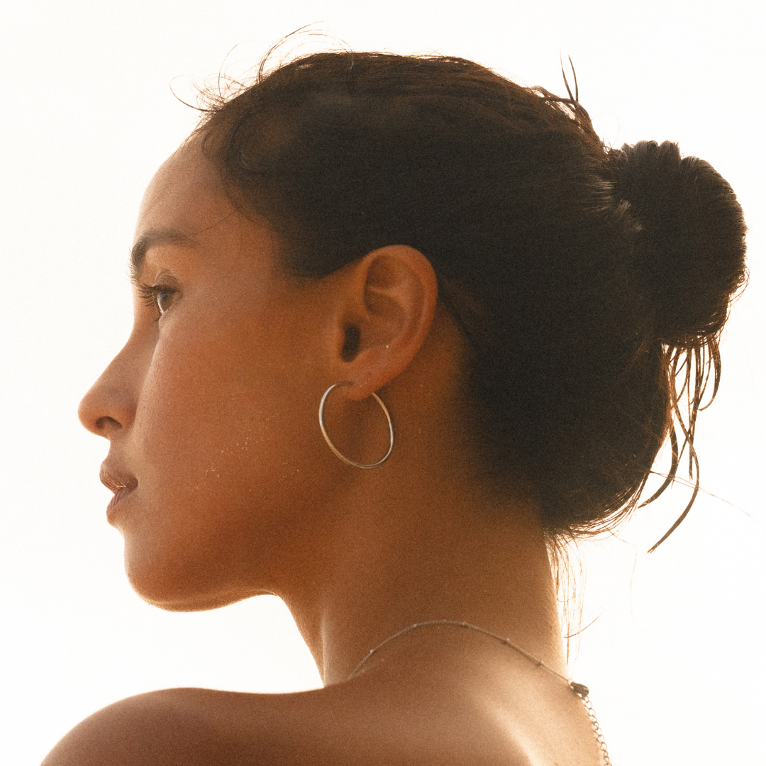 Athena Thin Hoop Earrings