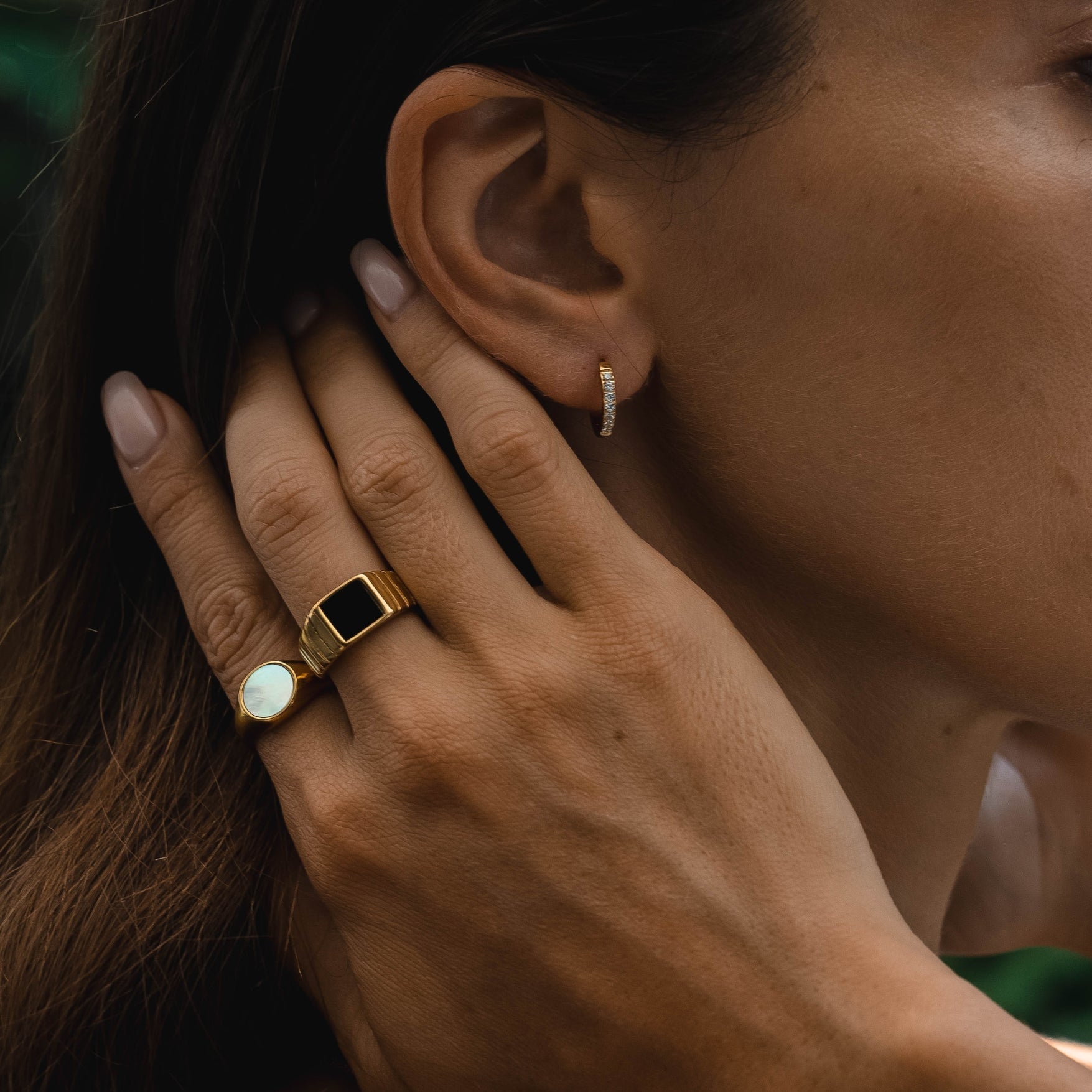 Athena "Kaya" Onyx Ring