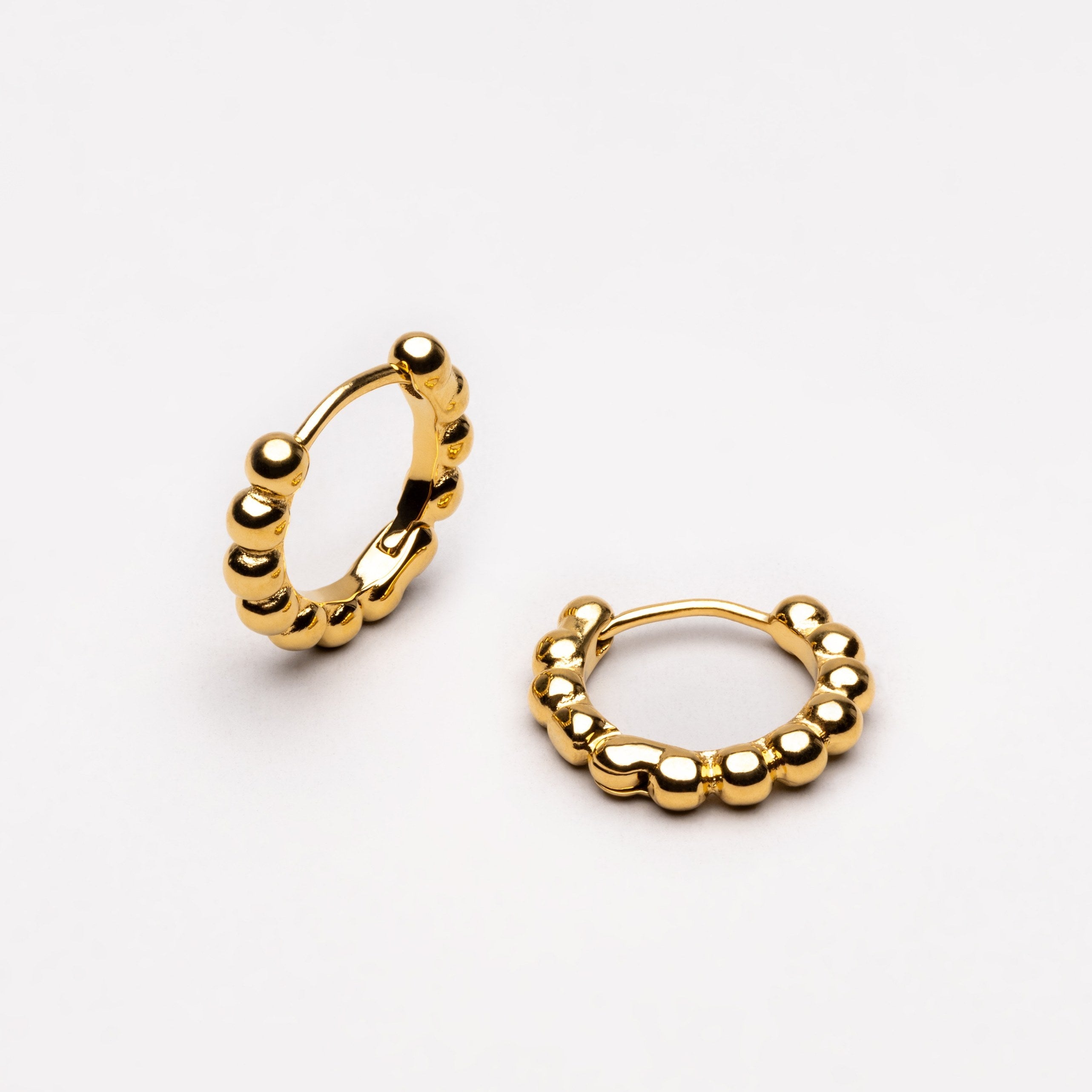 Athena Beaded Hoops Earrings