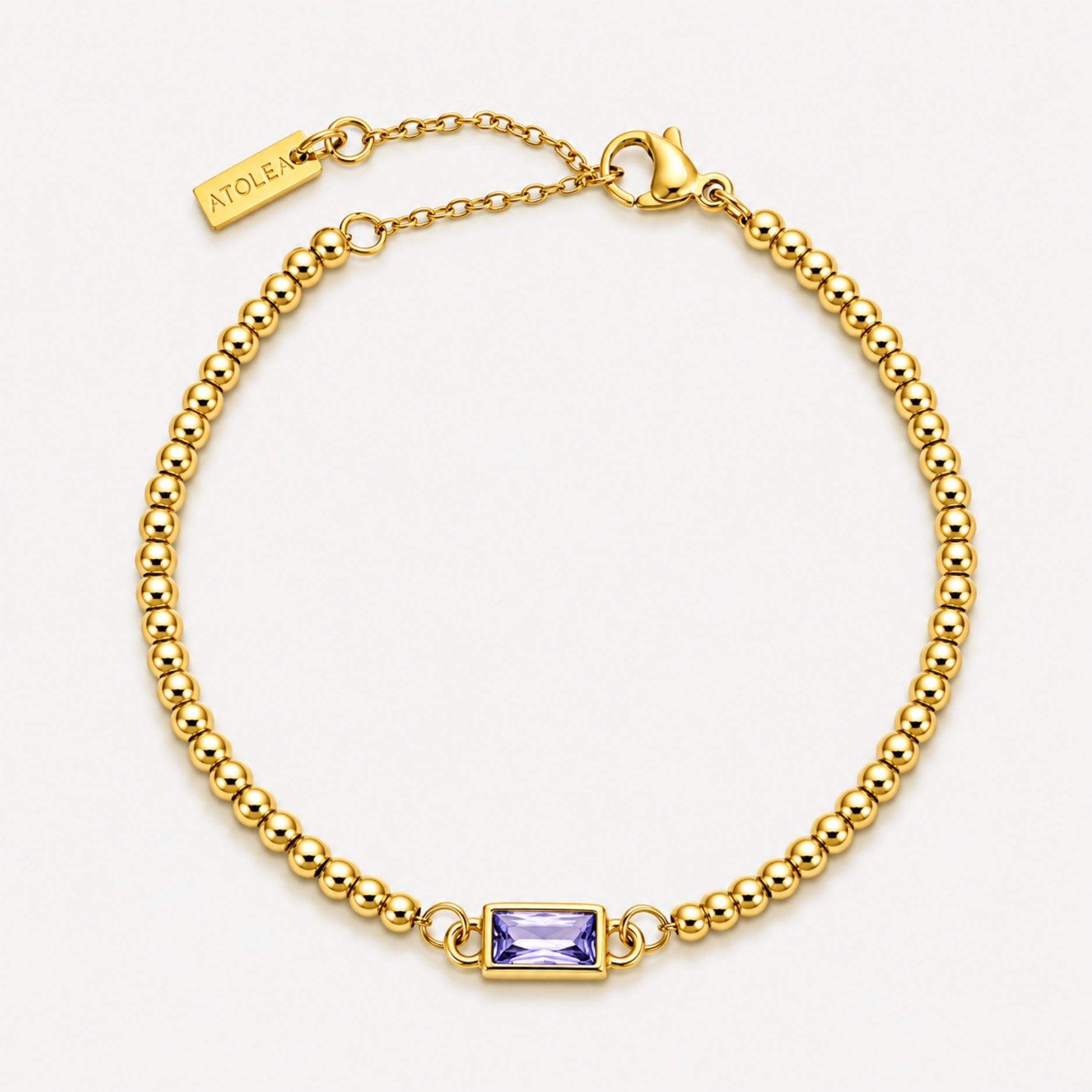 Athena Beaded Birthstone Bracelet