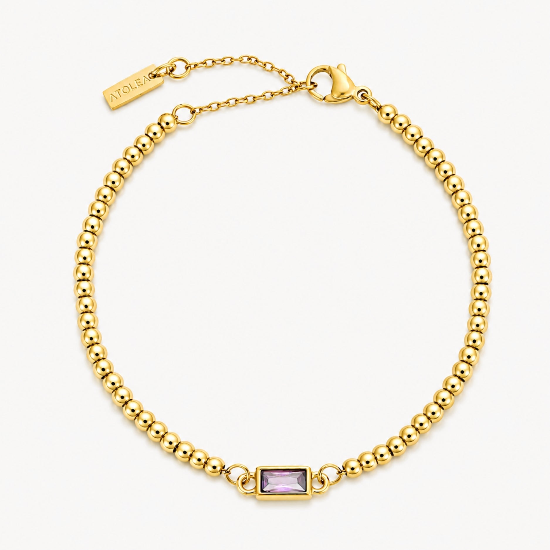 Athena Beaded Birthstone Bracelet
