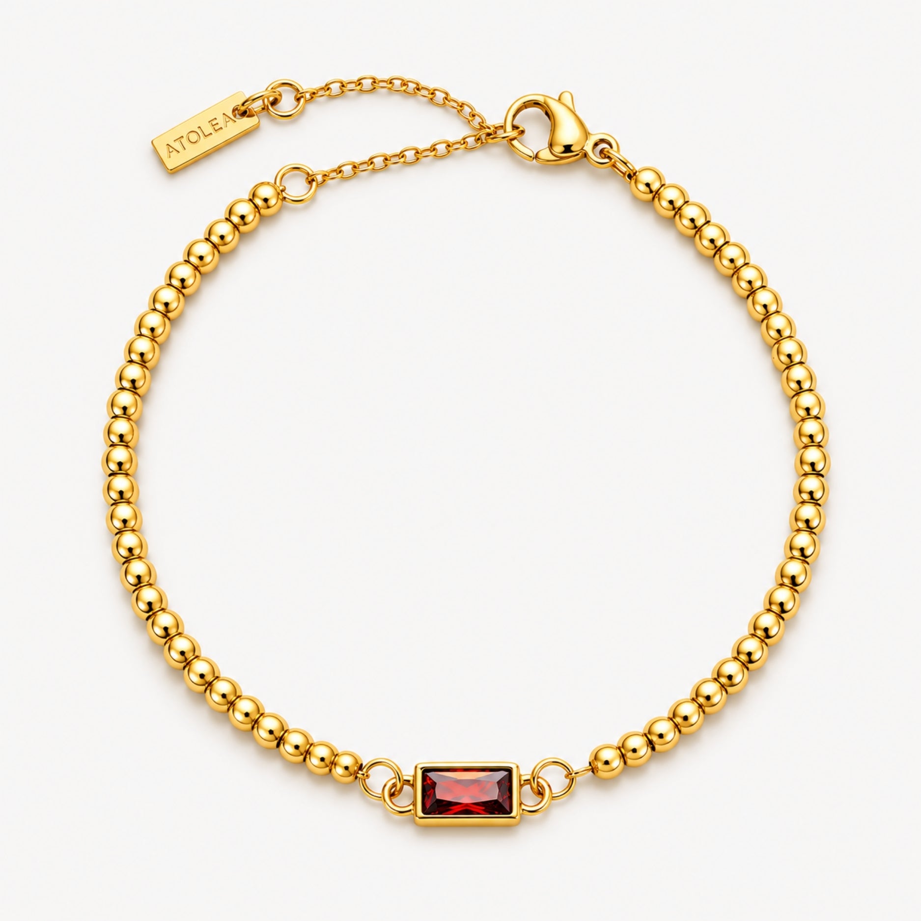 Athena Beaded Birthstone Bracelet