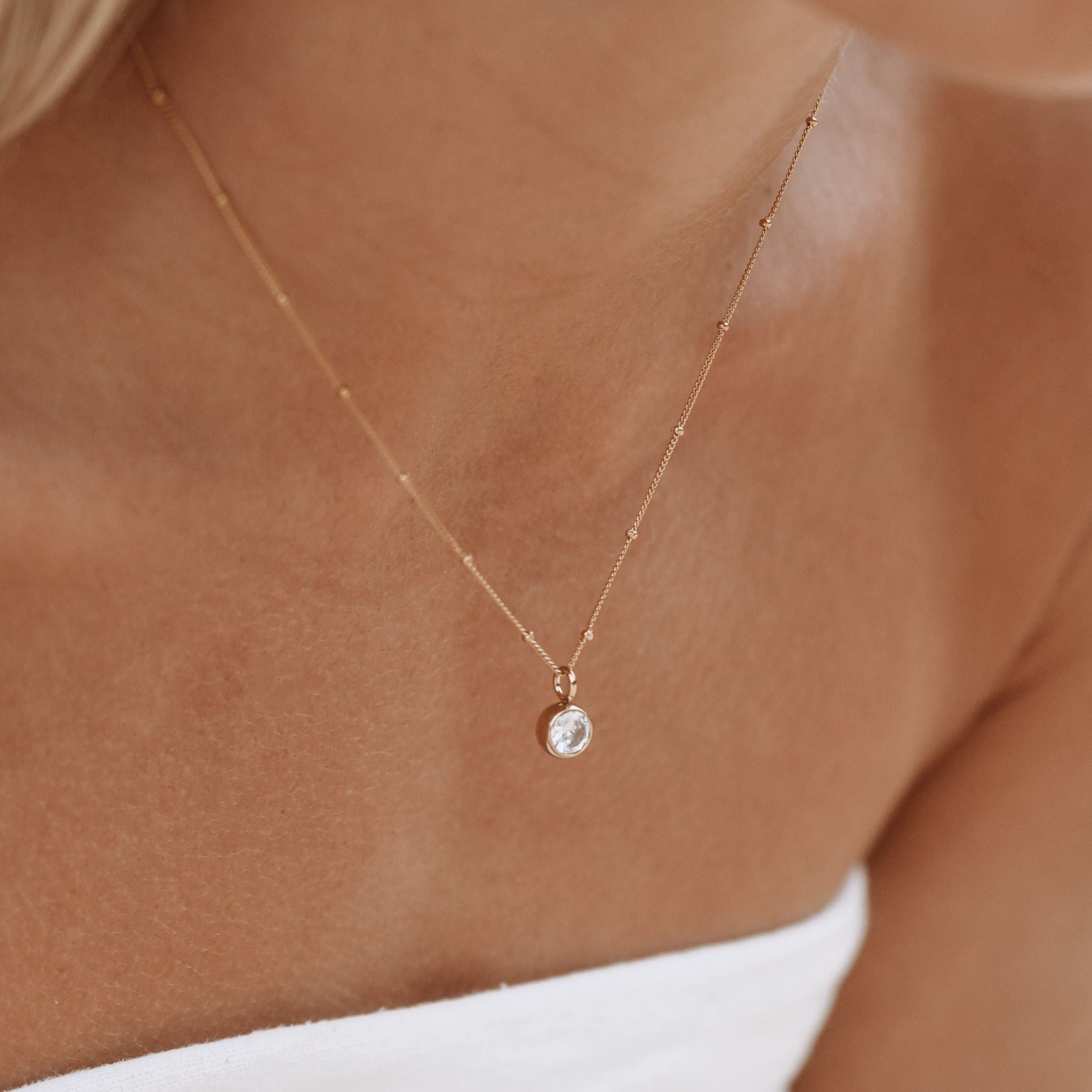 Athena Birthstone Necklace