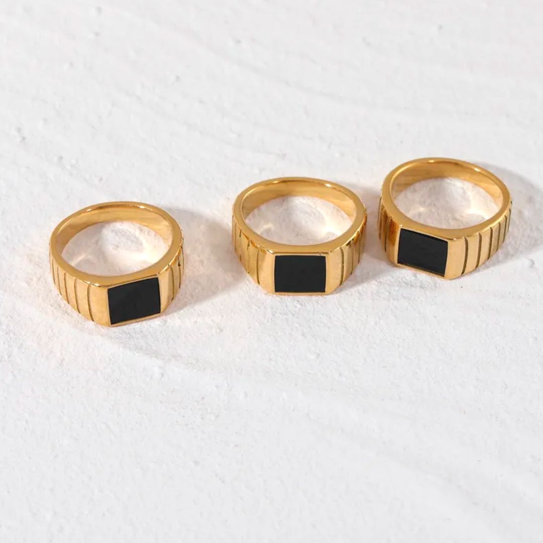 Athena "Kaya" Onyx Ring