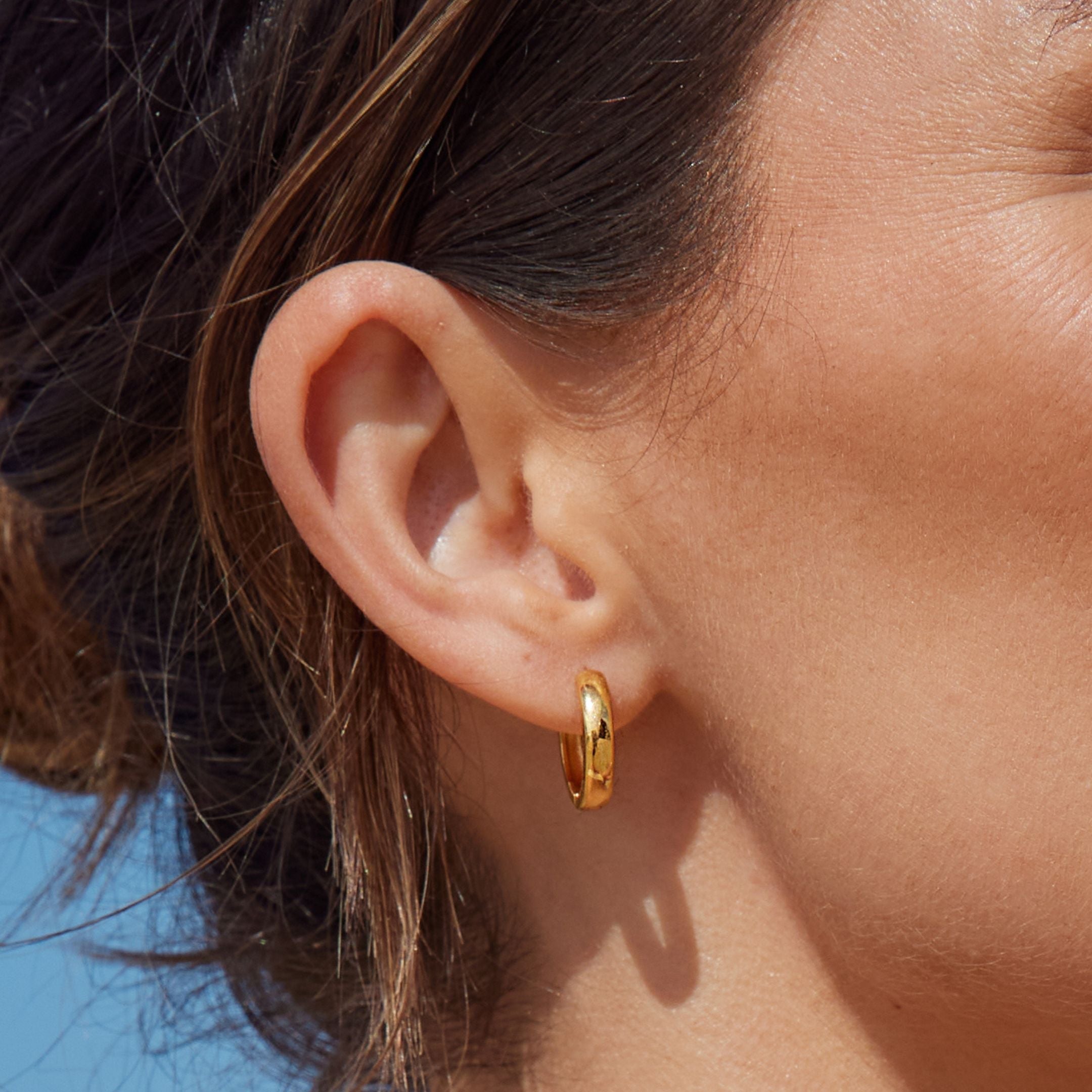Athena Bold Huggie Hoops