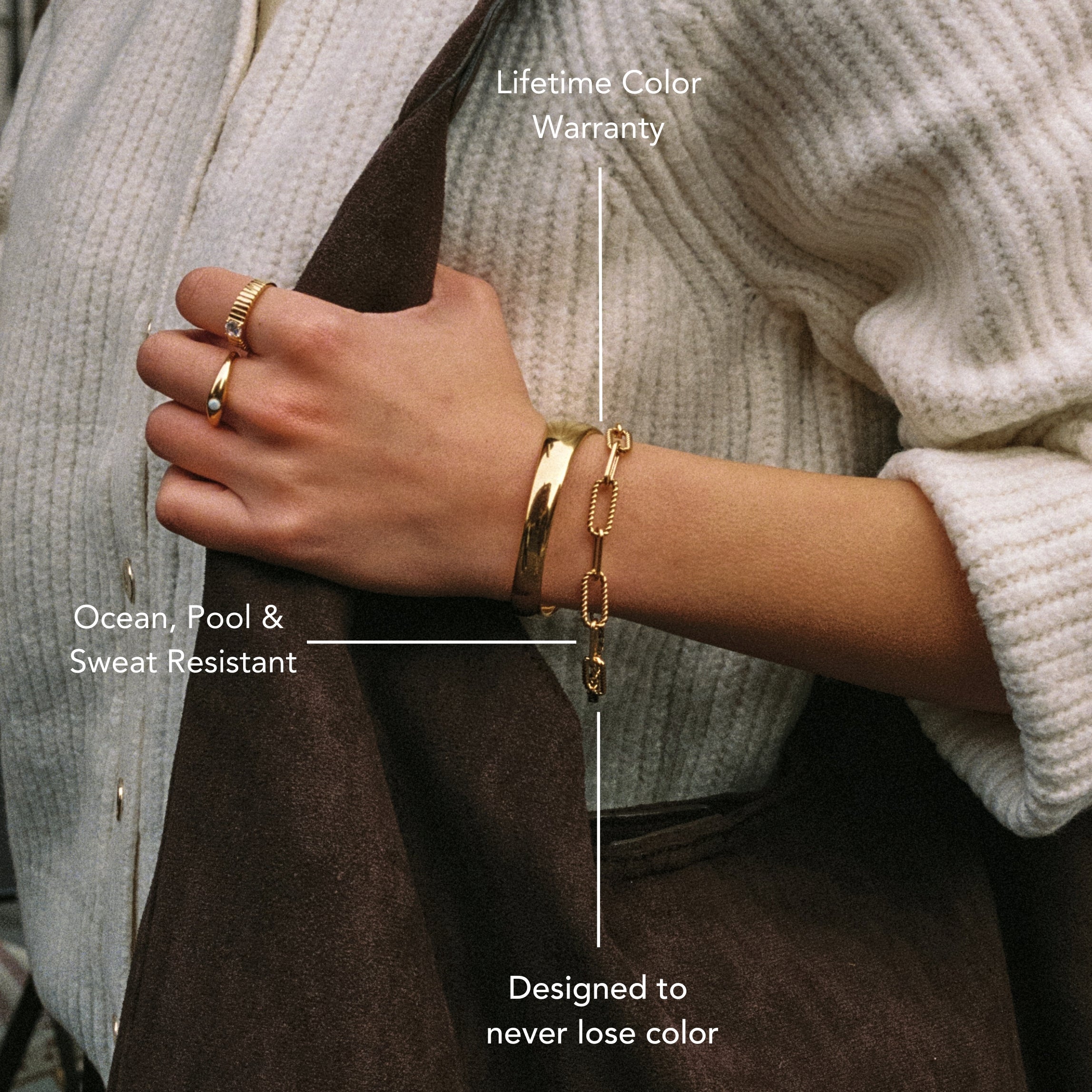 Athena Bold Paperclip Bracelet
