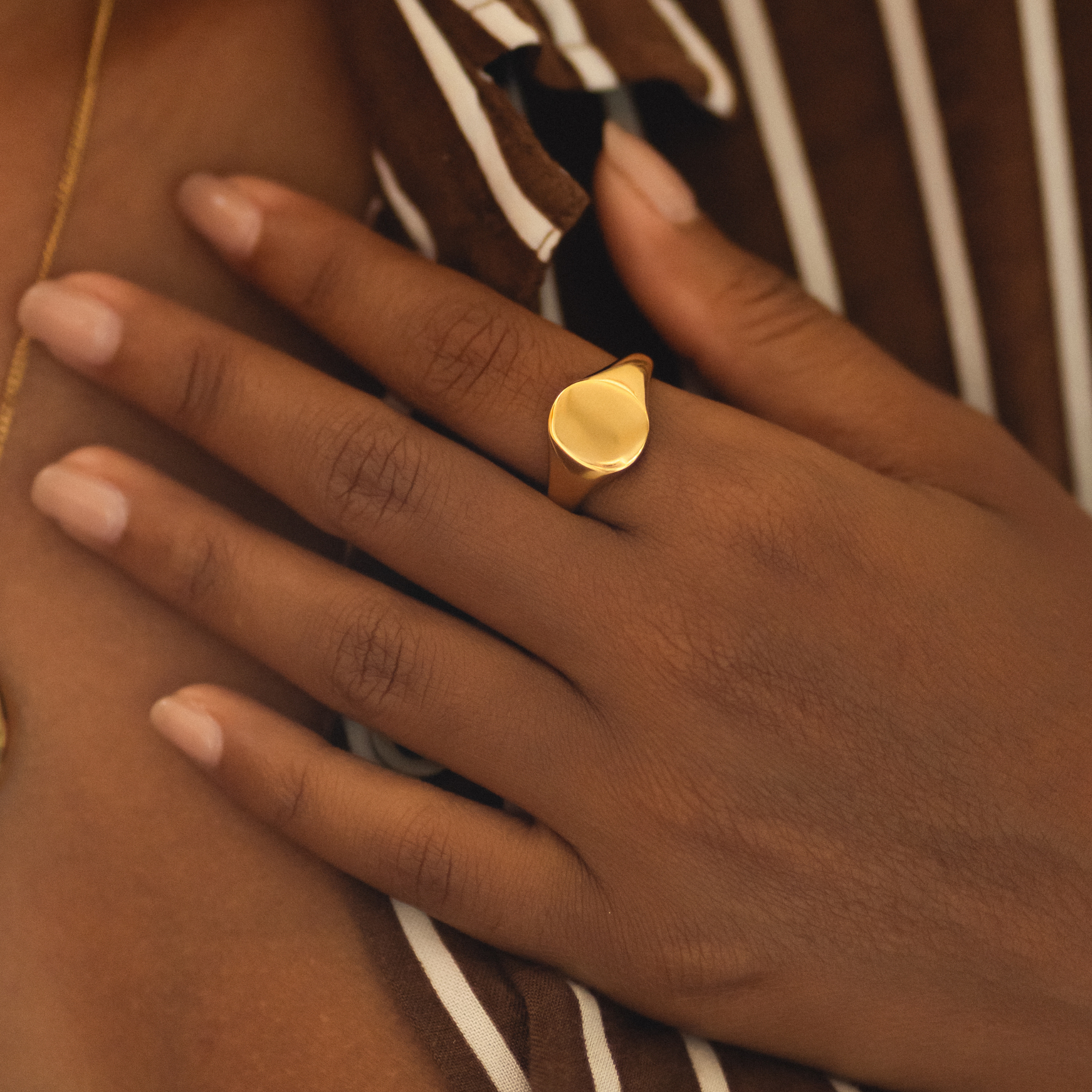 Athena Oval Signet Ring