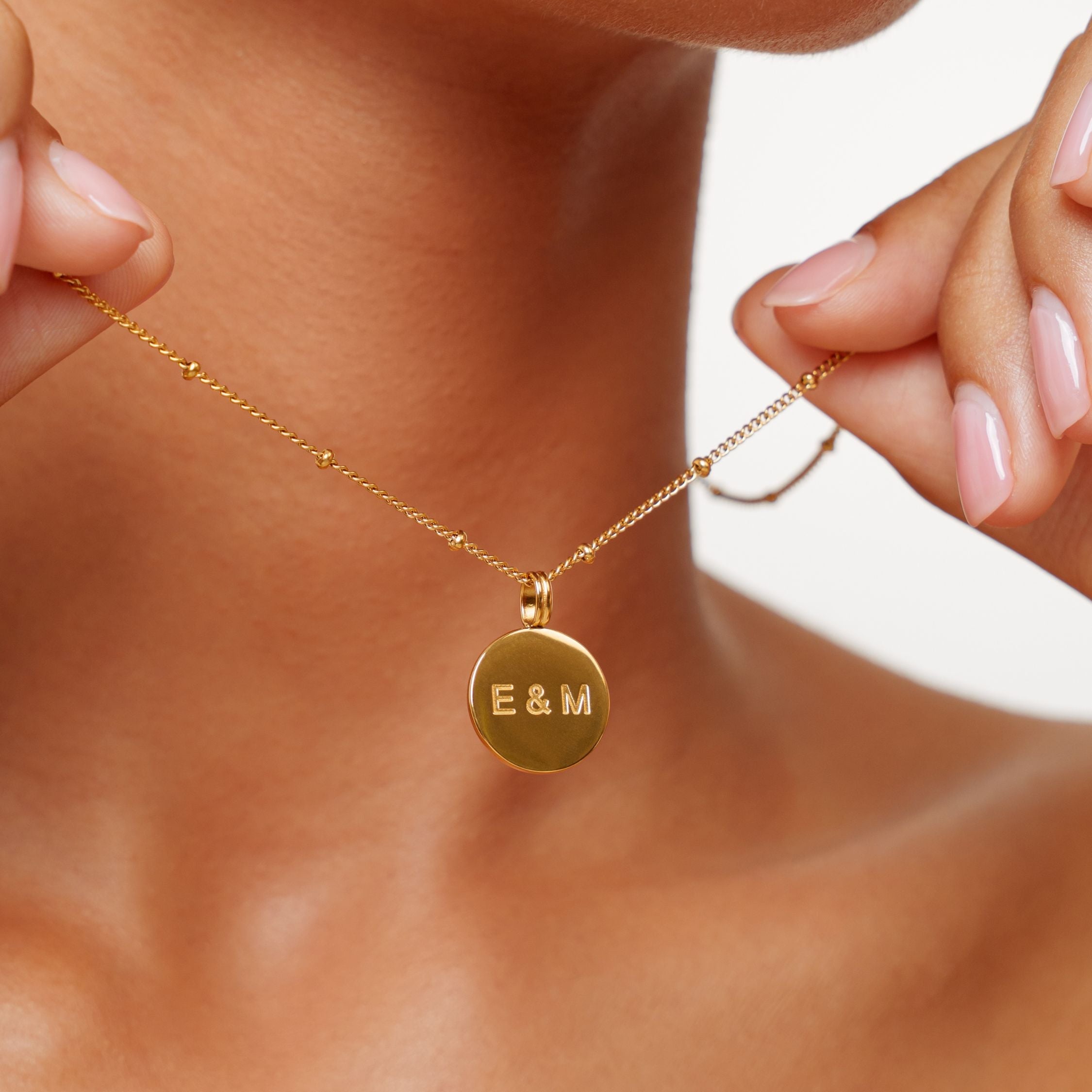 Athena Dainty Medallion Necklace
