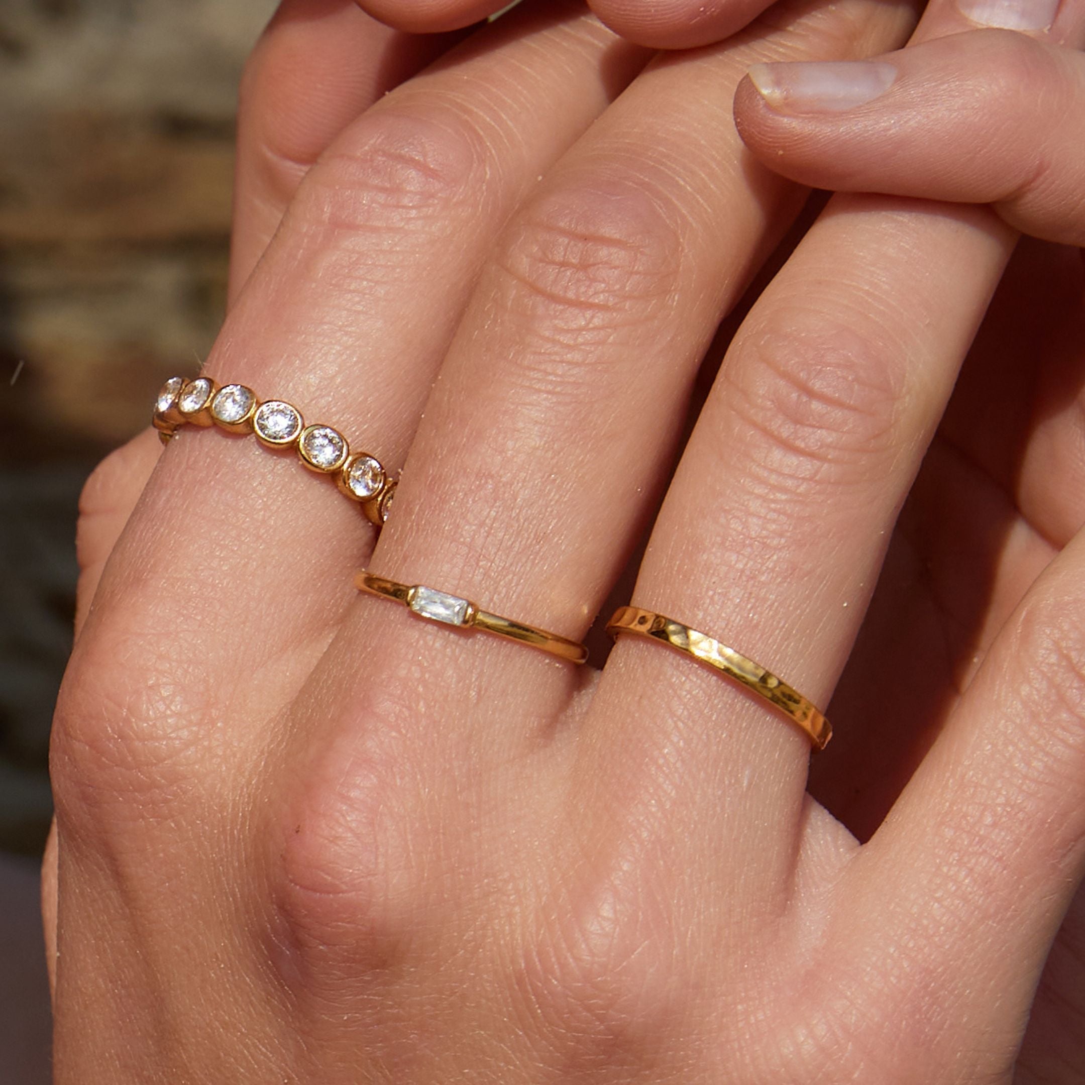 Athena Dainty Crystal Ring