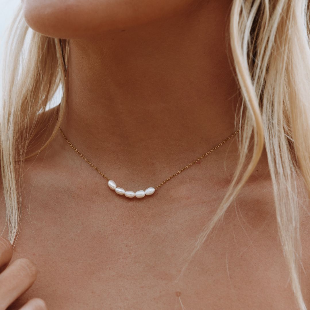 Athena Dainty Freshwater Pearl Necklace