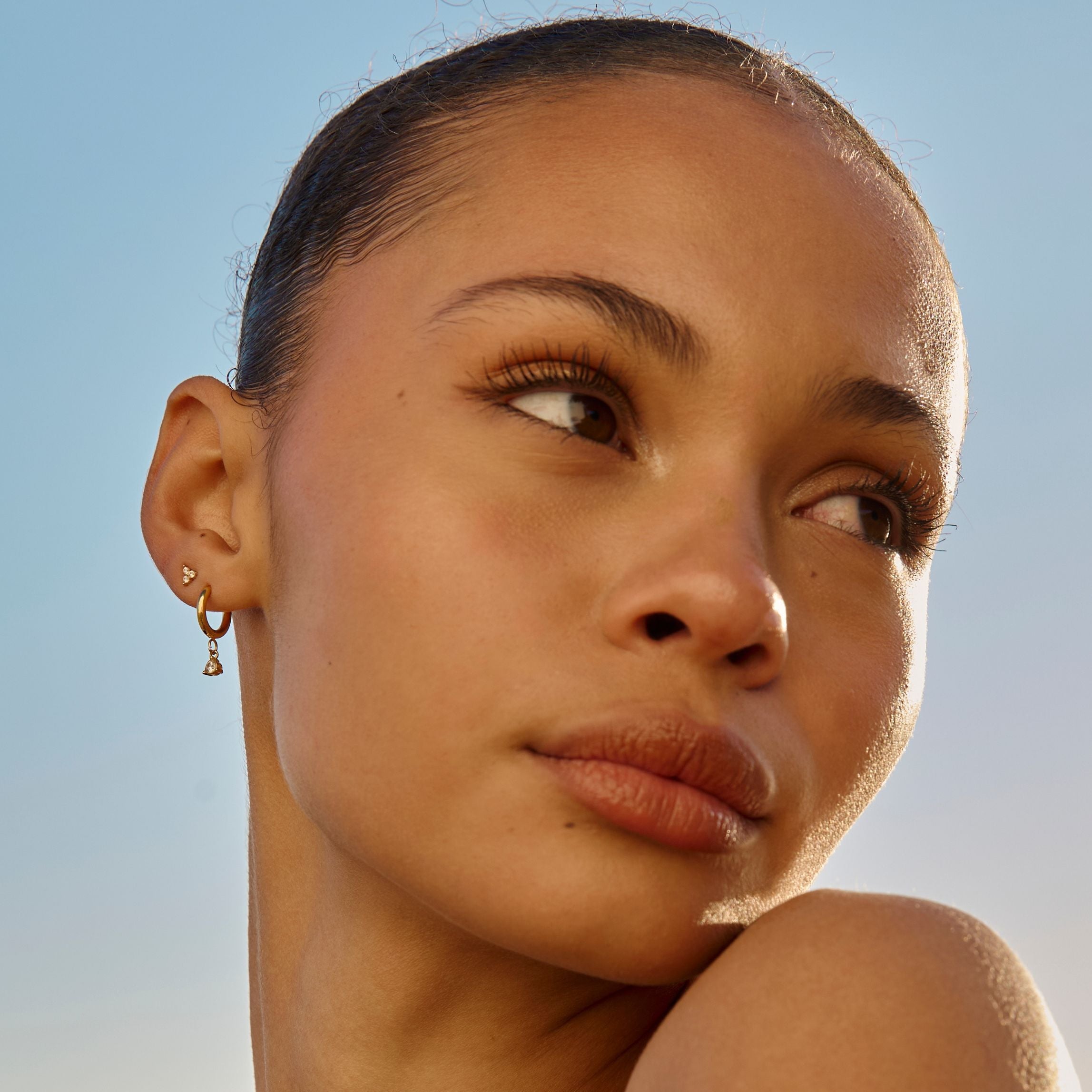 Athena Sparkle Drop Earrings