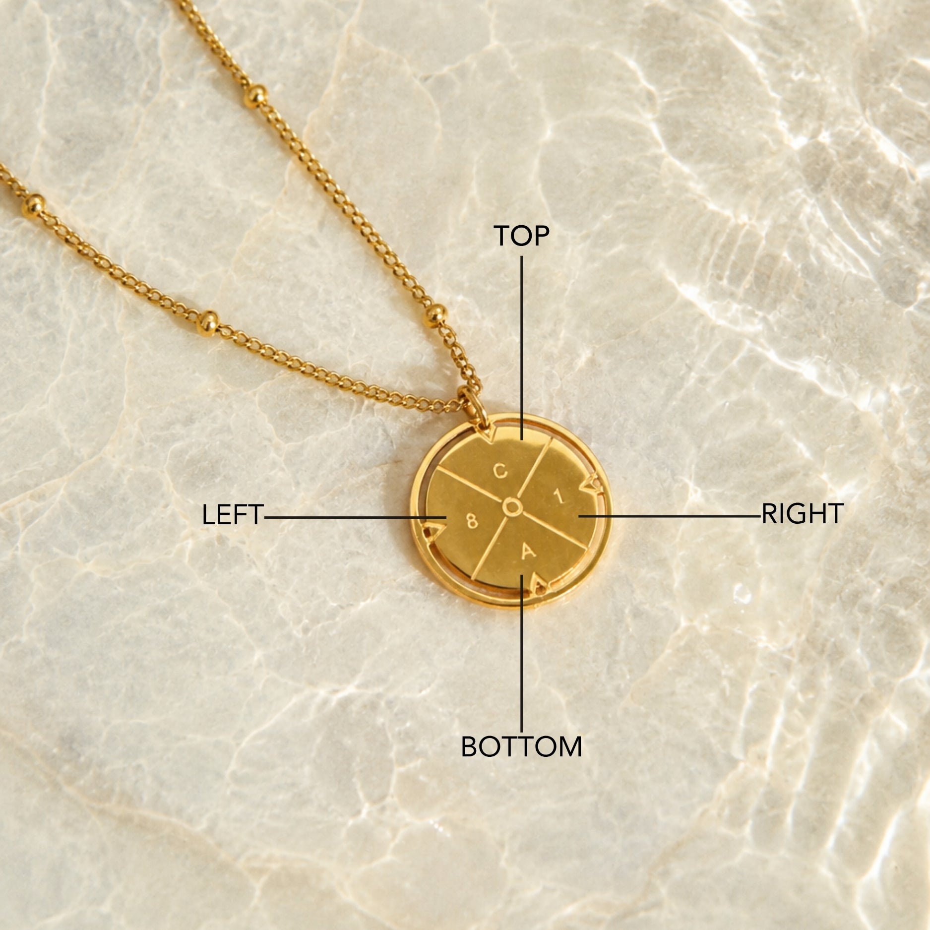 Athena Compass Necklace