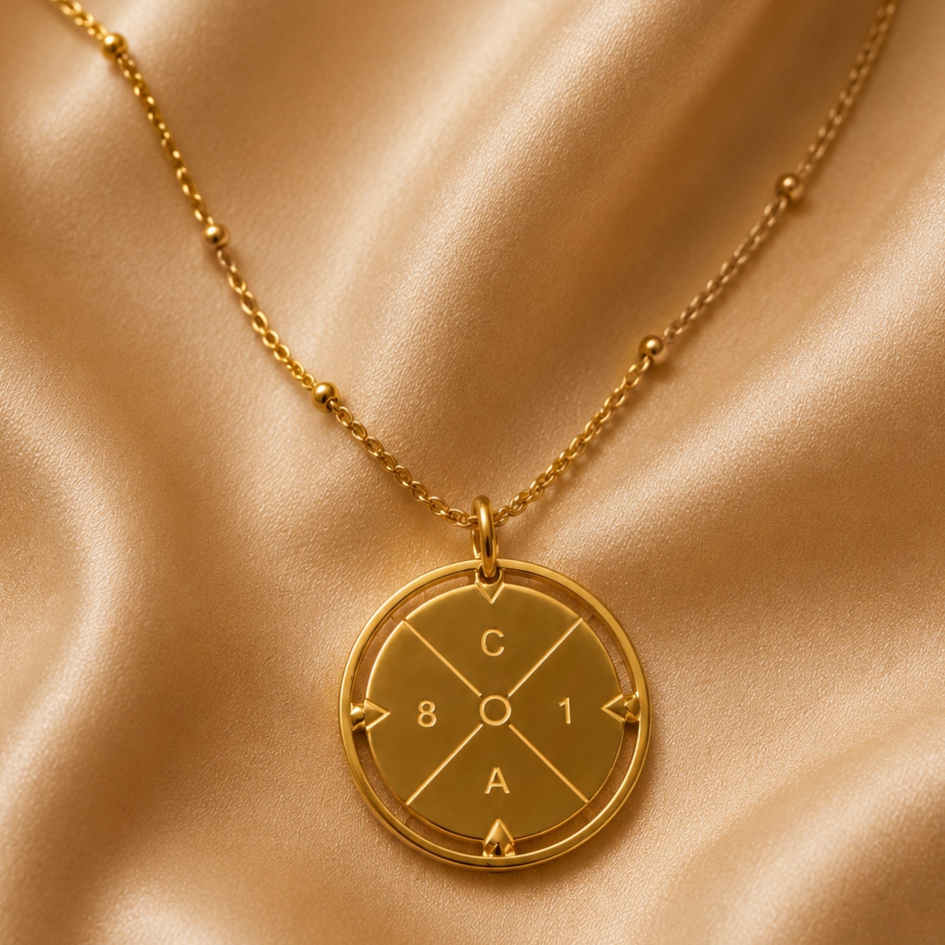 Athena Compass Necklace