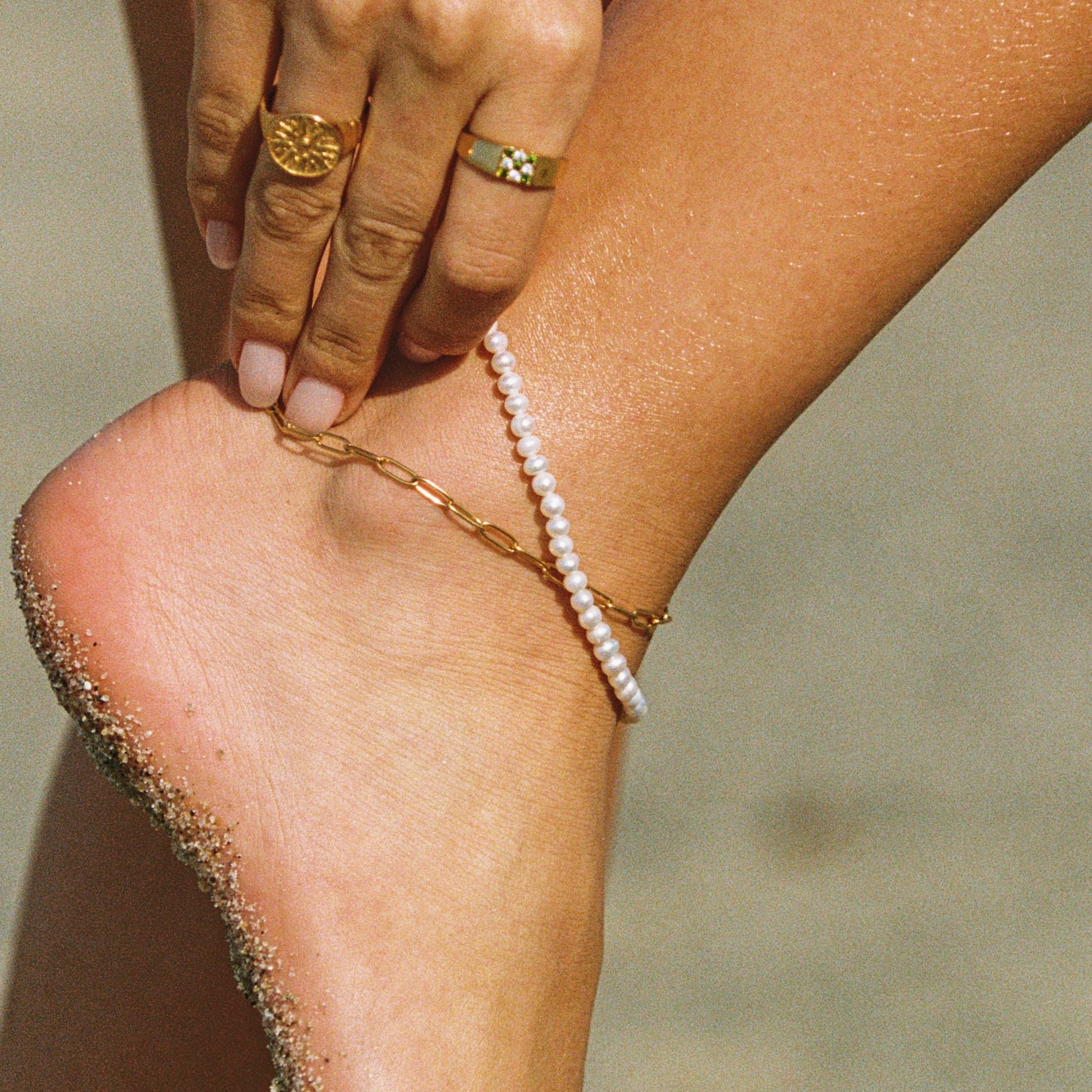 Athena "La Plage" Double Anklet