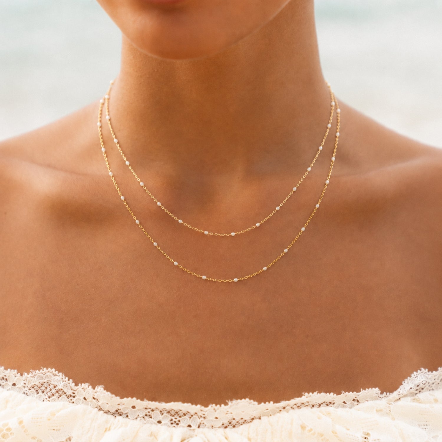 Athena Double Beaded Choker