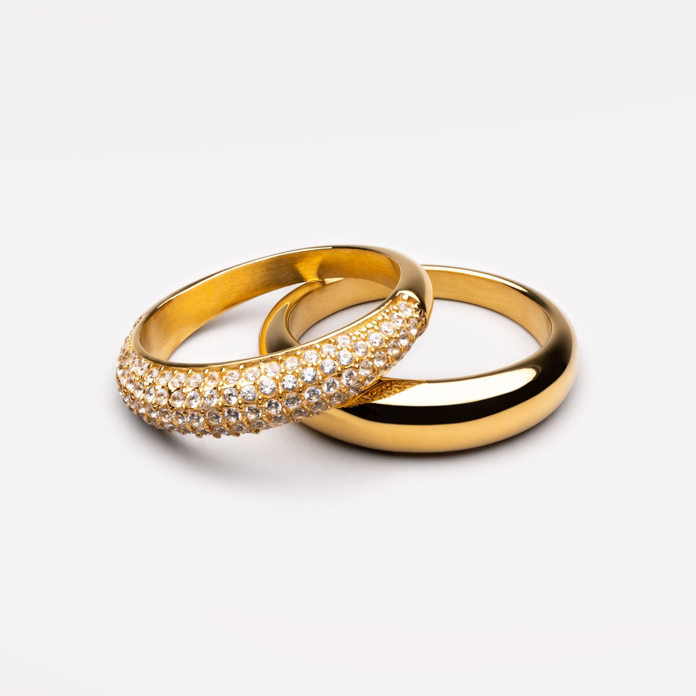 Athena "Day & Night" Ring Set