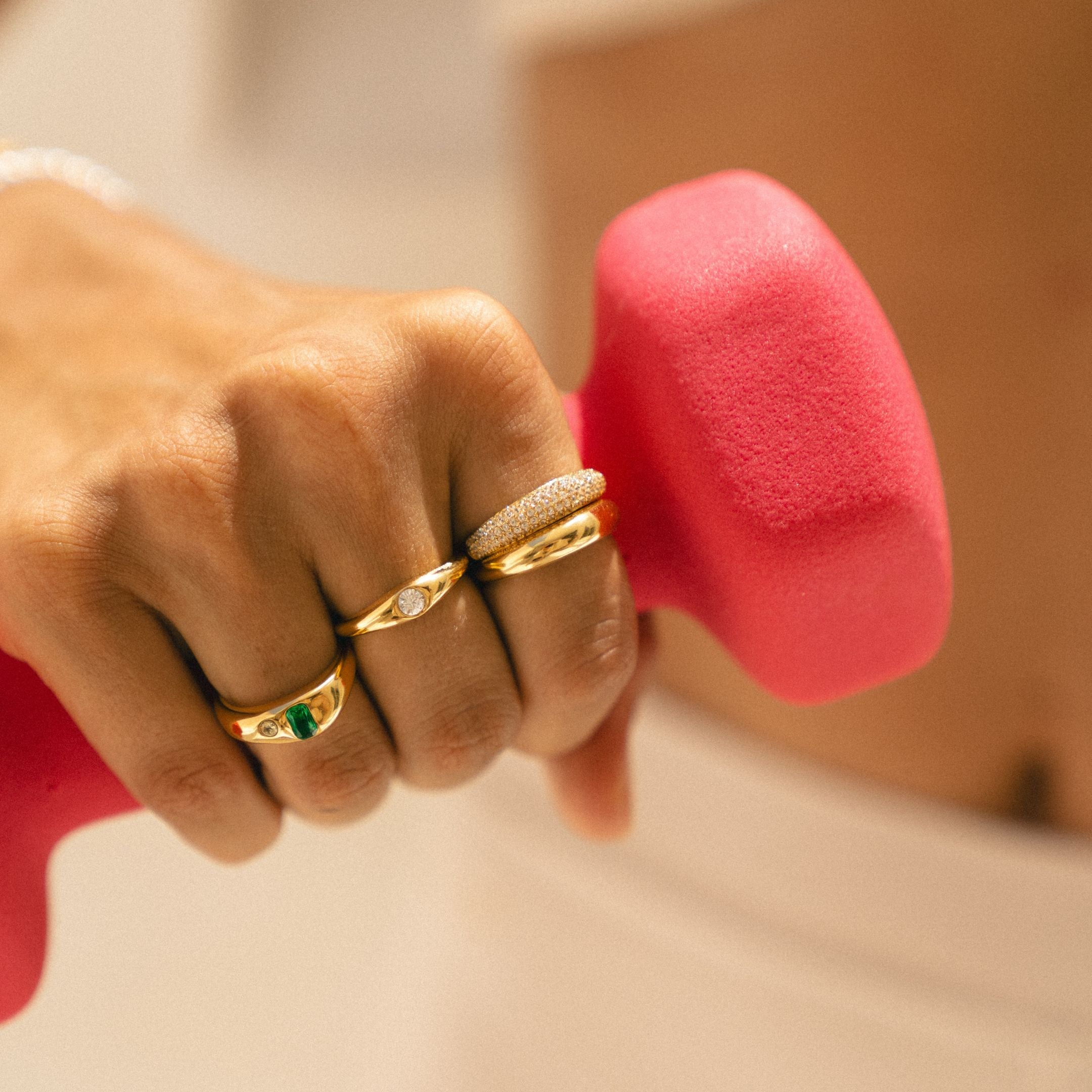 Athena "Day & Night" Ring Set