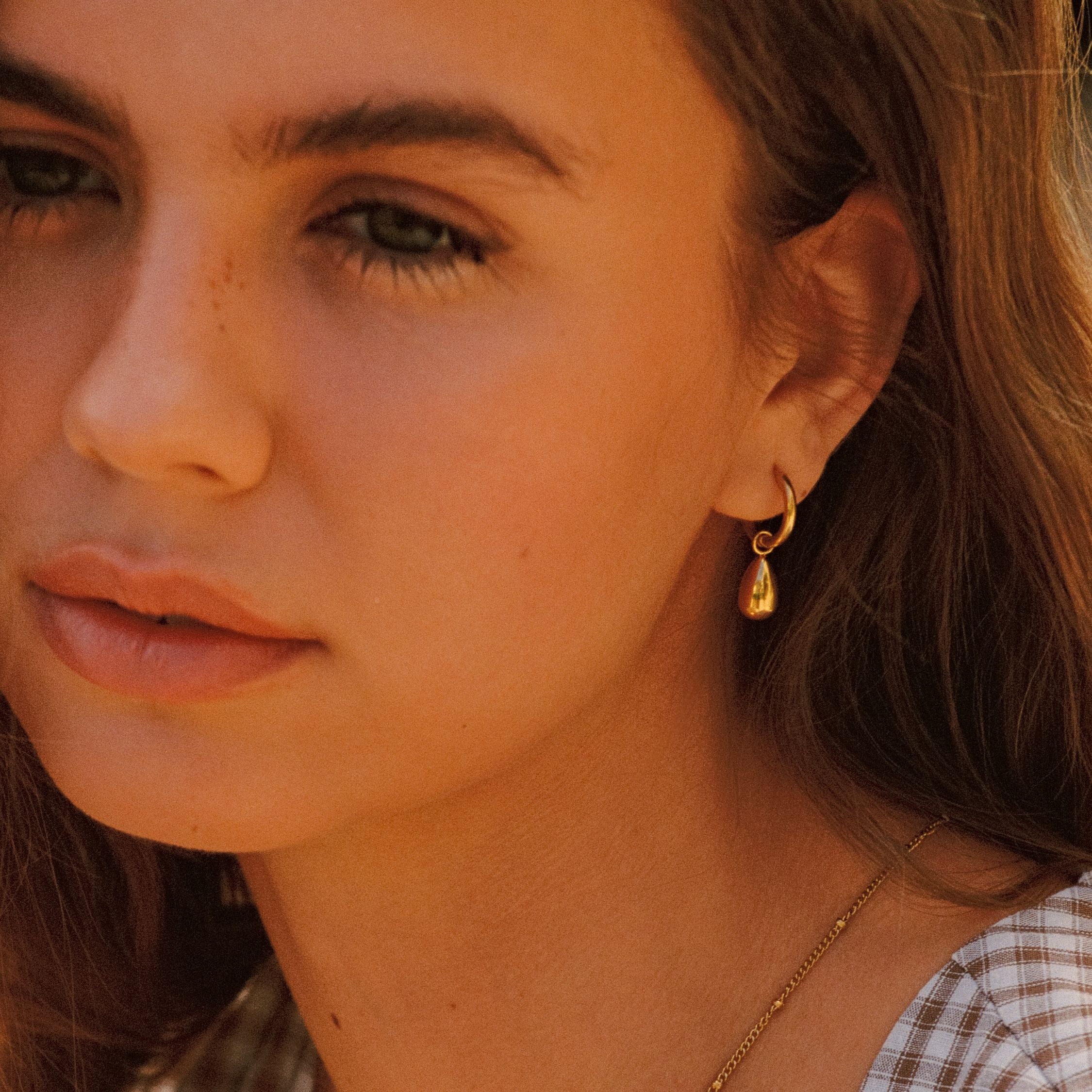 Athena Drop Hoops