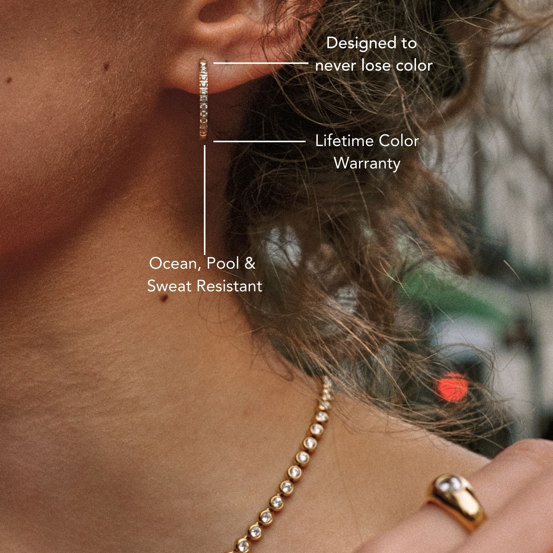 Athena Large Pavé Hoops