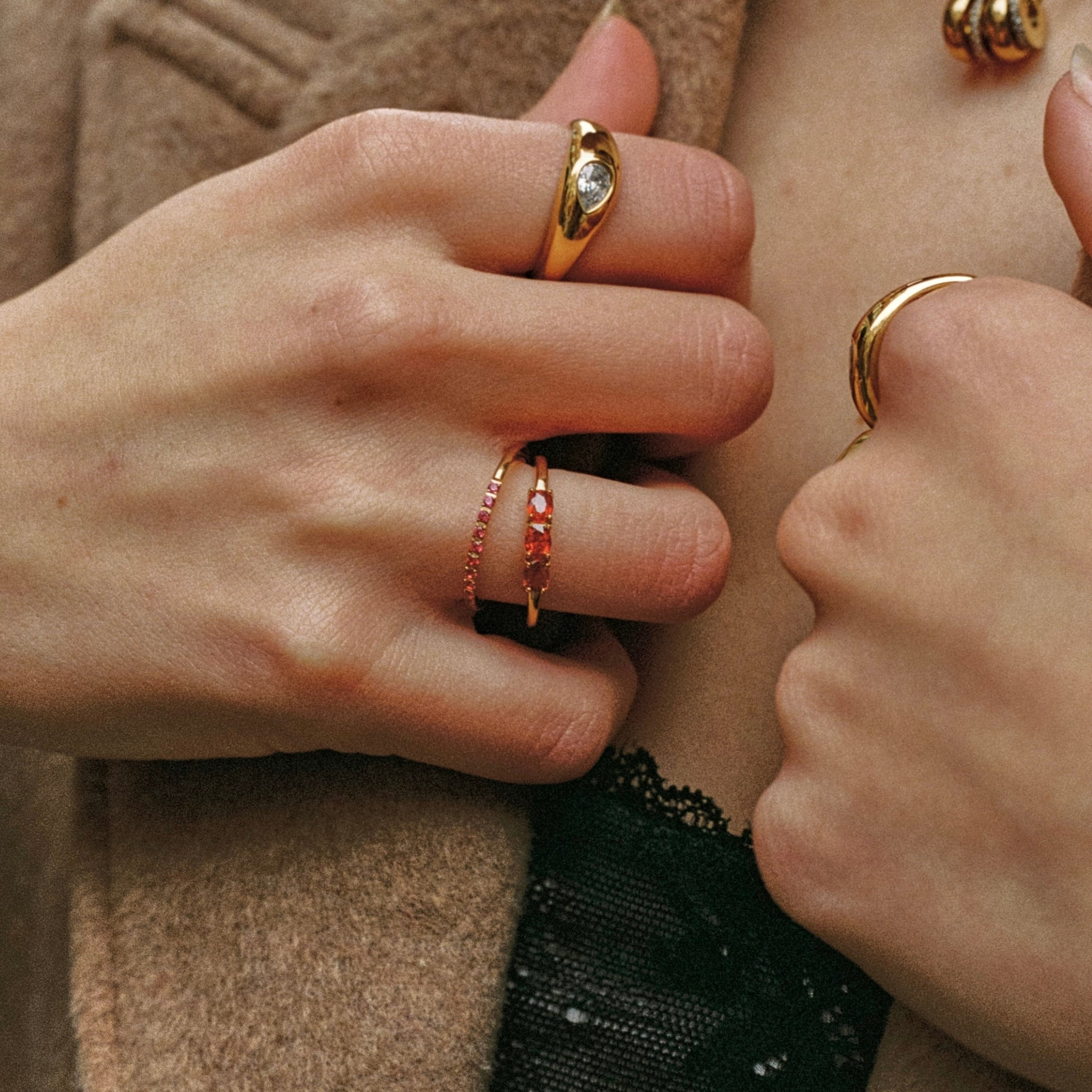 Athena “Bordeaux” Thin Ring