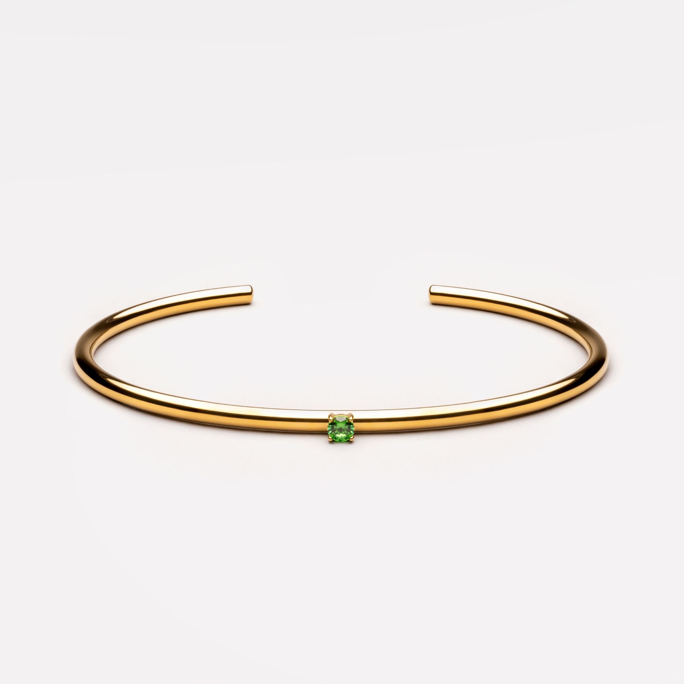 Athena Thin Emerald Cuff