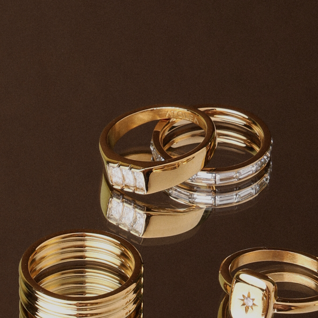 Athena Baguette Signet Ring