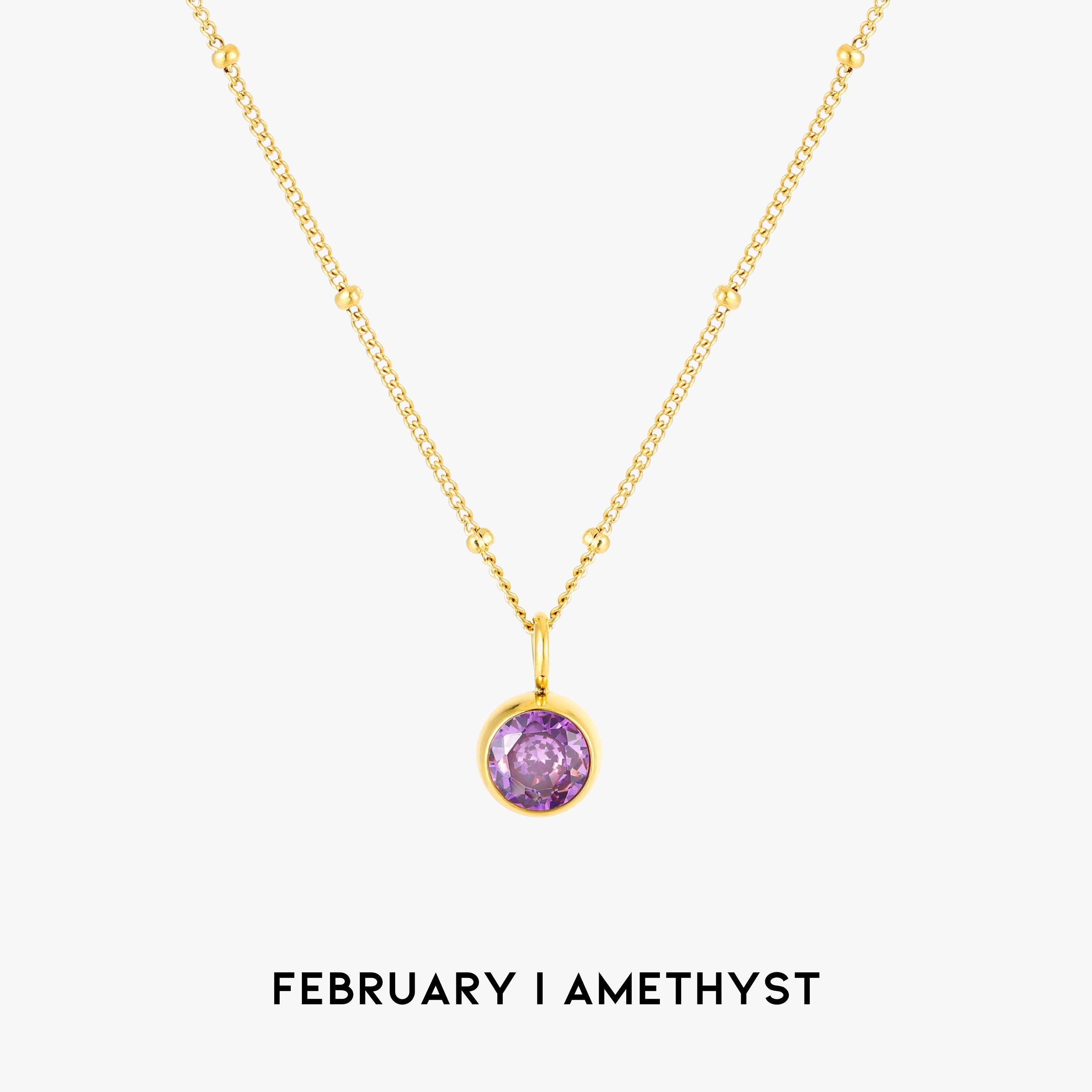 Athena Birthstone Necklace