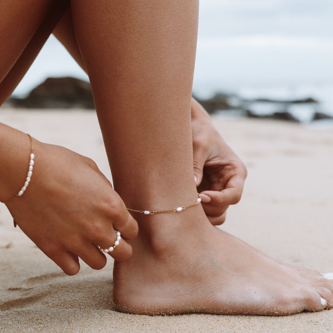 Athena Freshwater Pearls Anklet