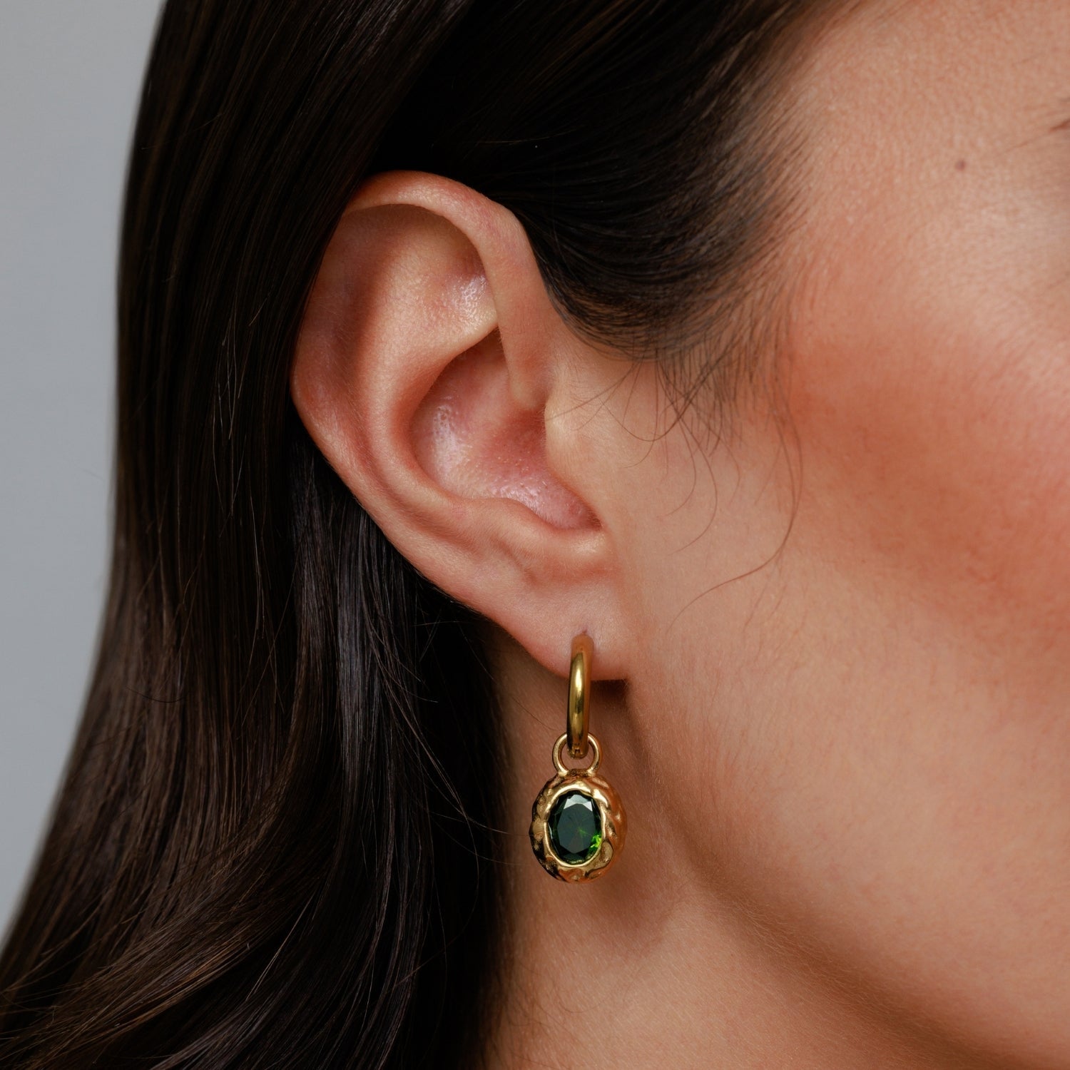 Athena Olive Earrings