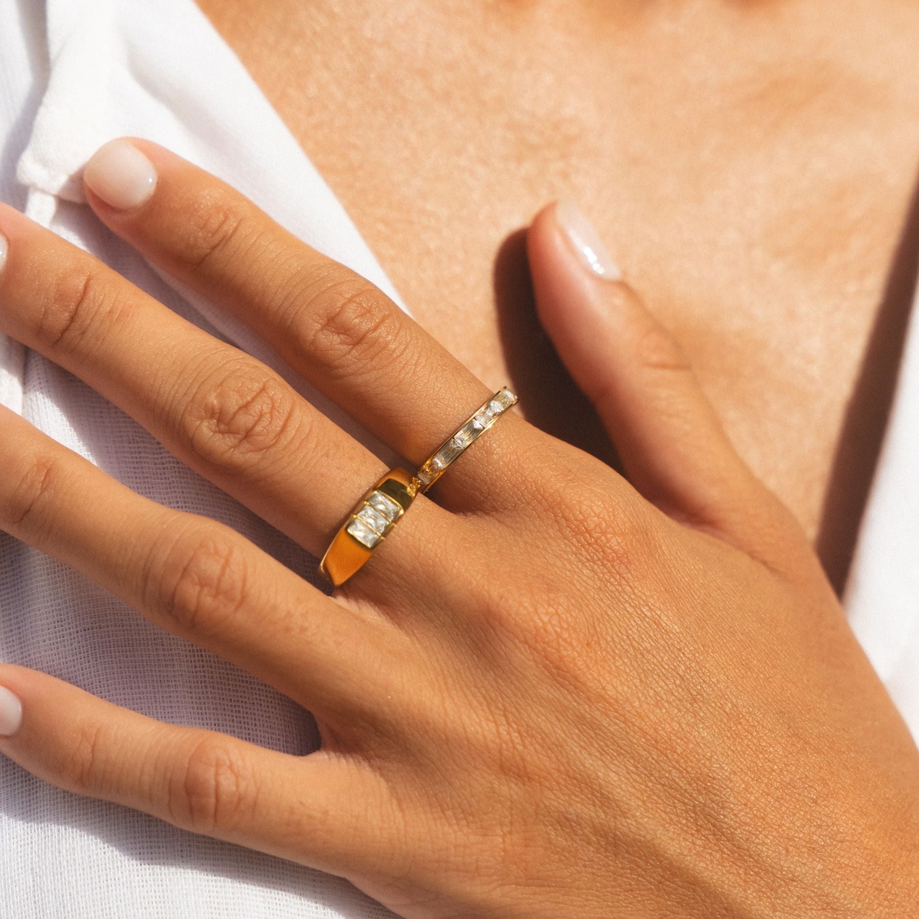 Athena Baguette Signet Ring