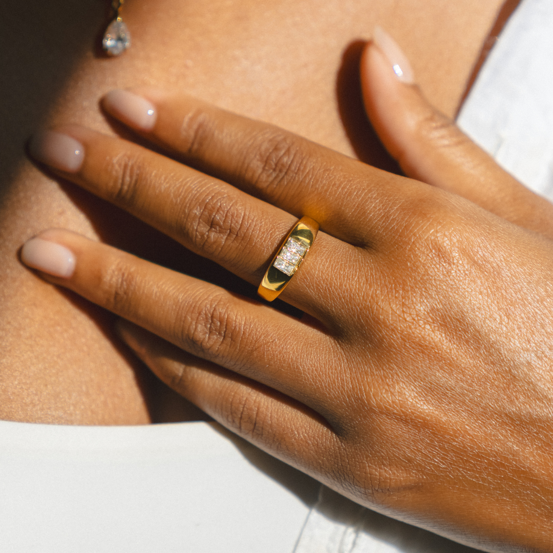Athena Baguette Signet Ring