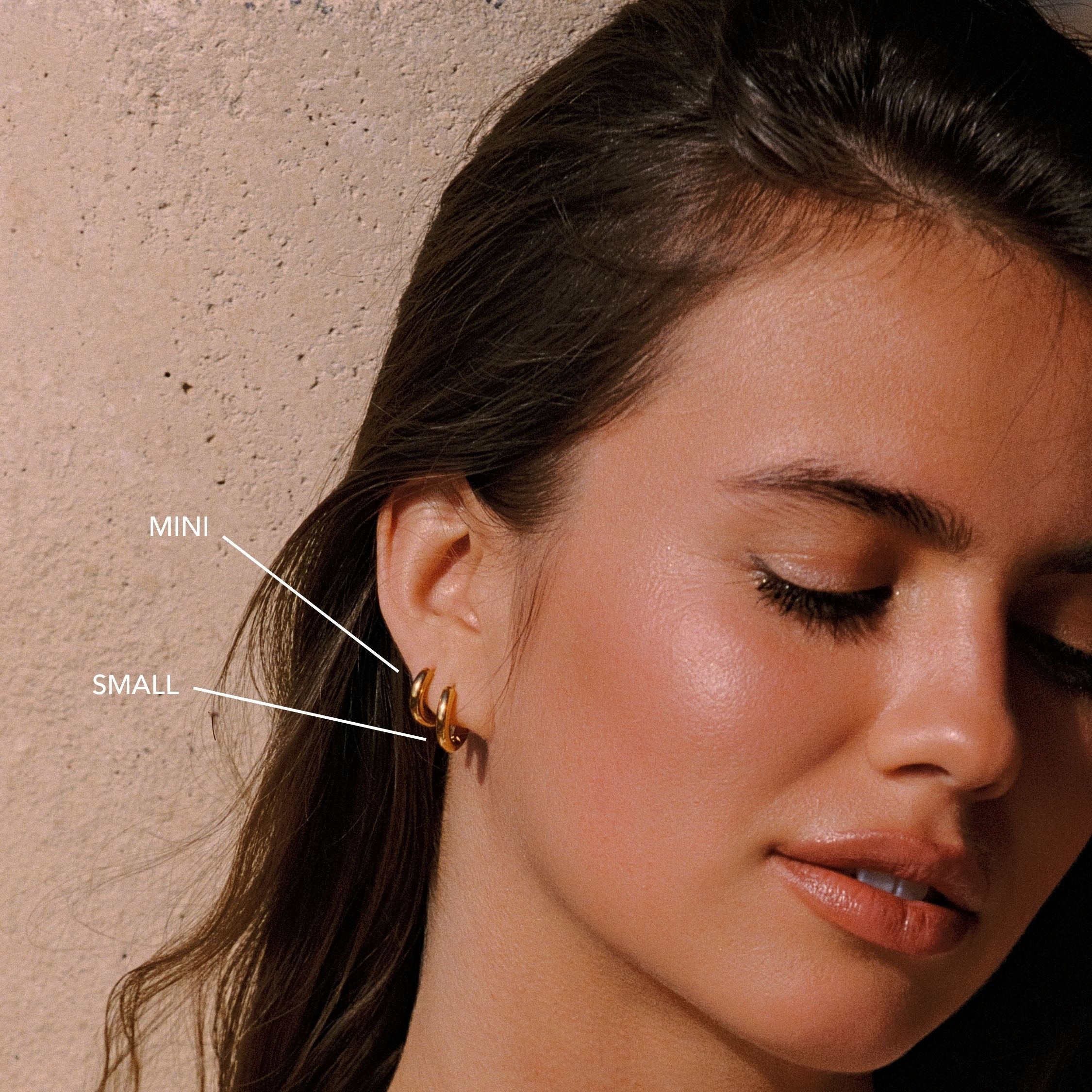 Athena Thick Hoop Earrings