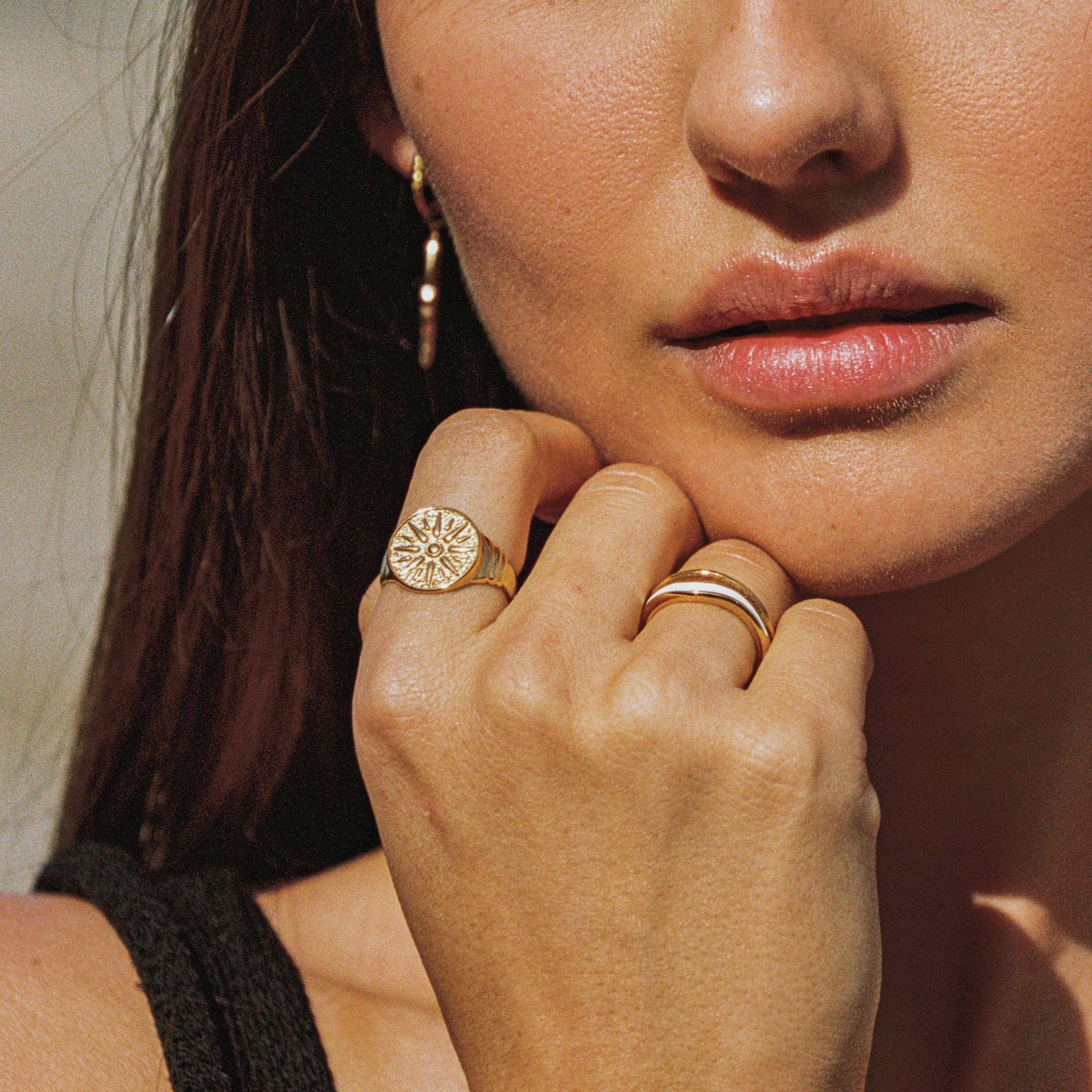 Athena Golden Sun Ring