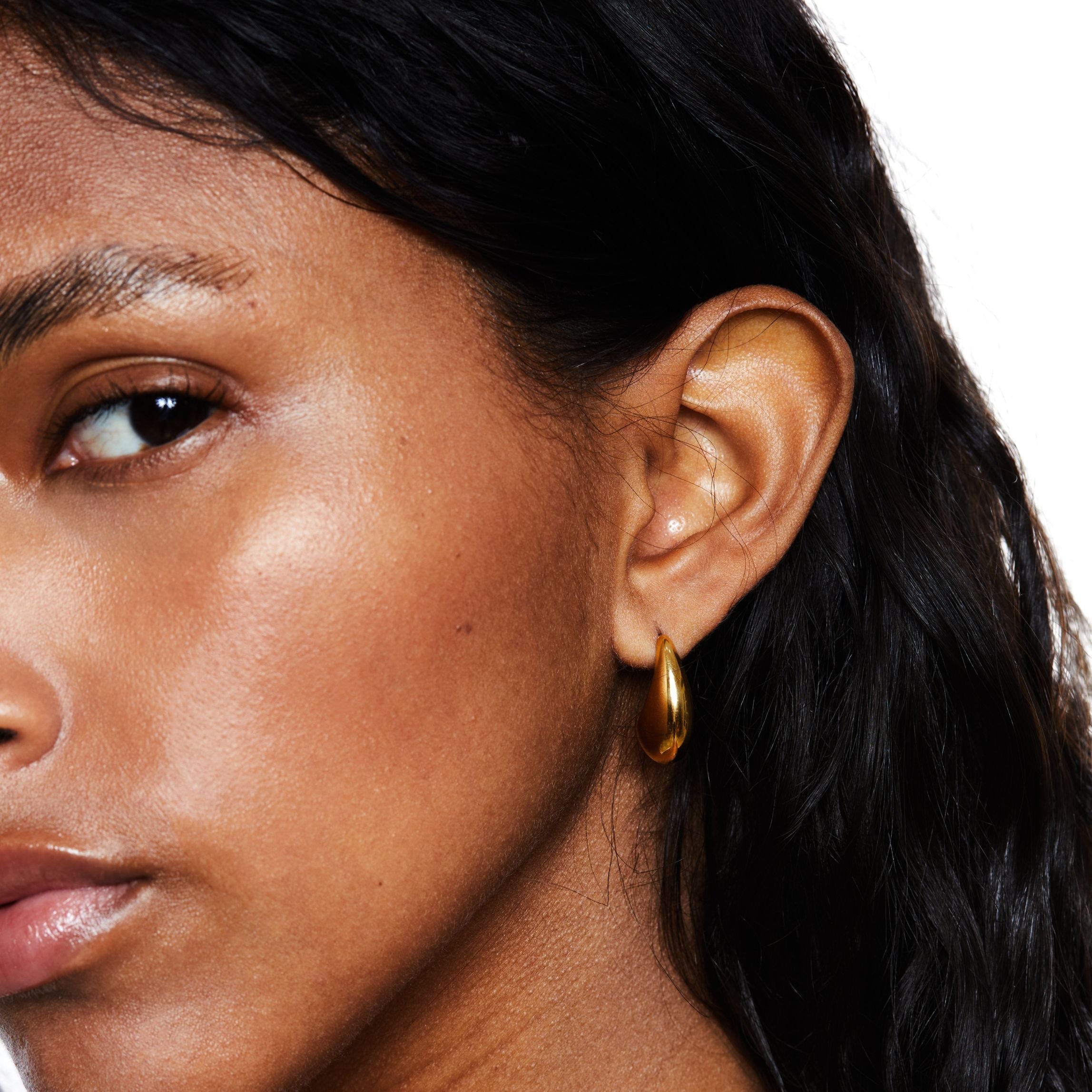 Athena Teardrop Hoop Earrings