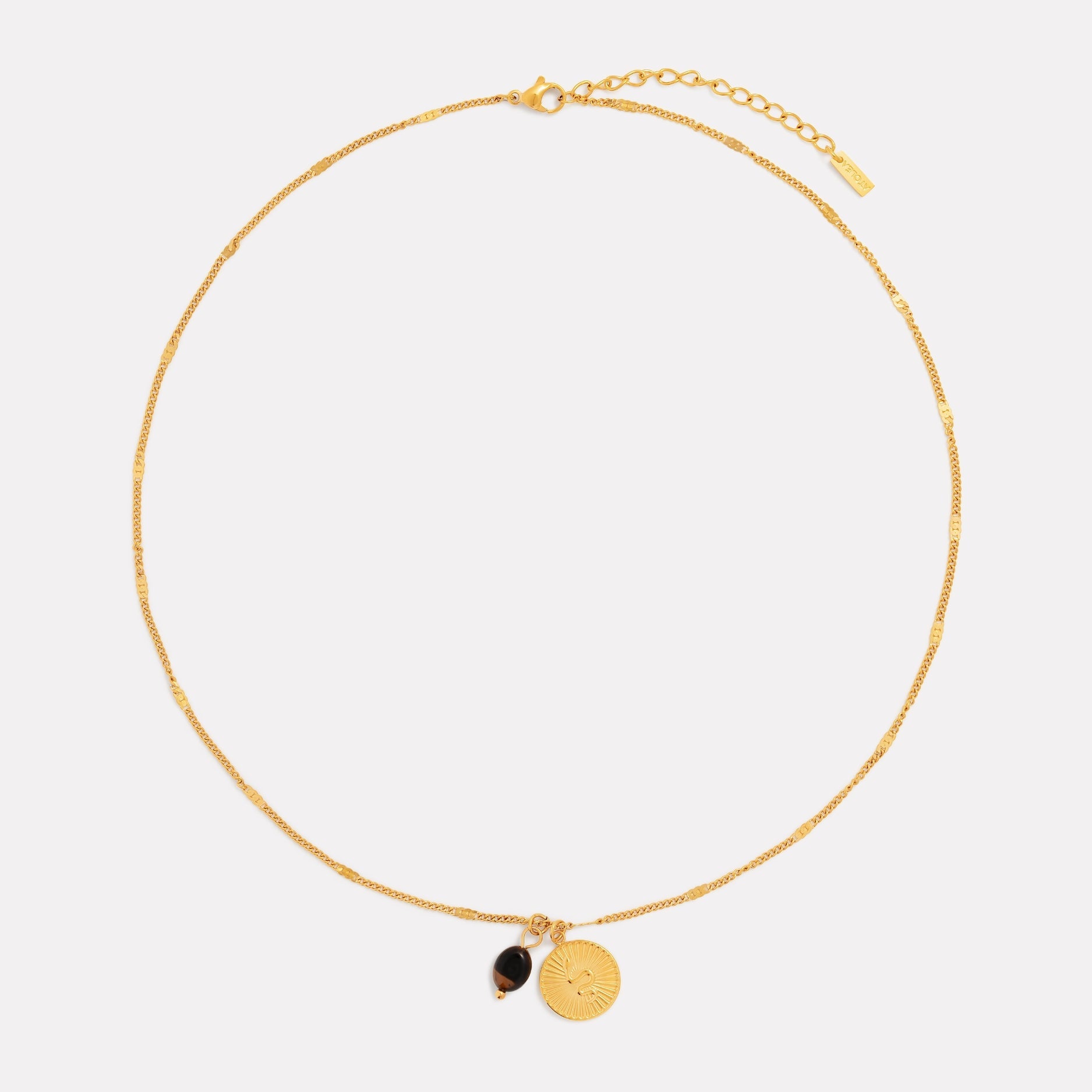 Athena Golden Snake Necklace