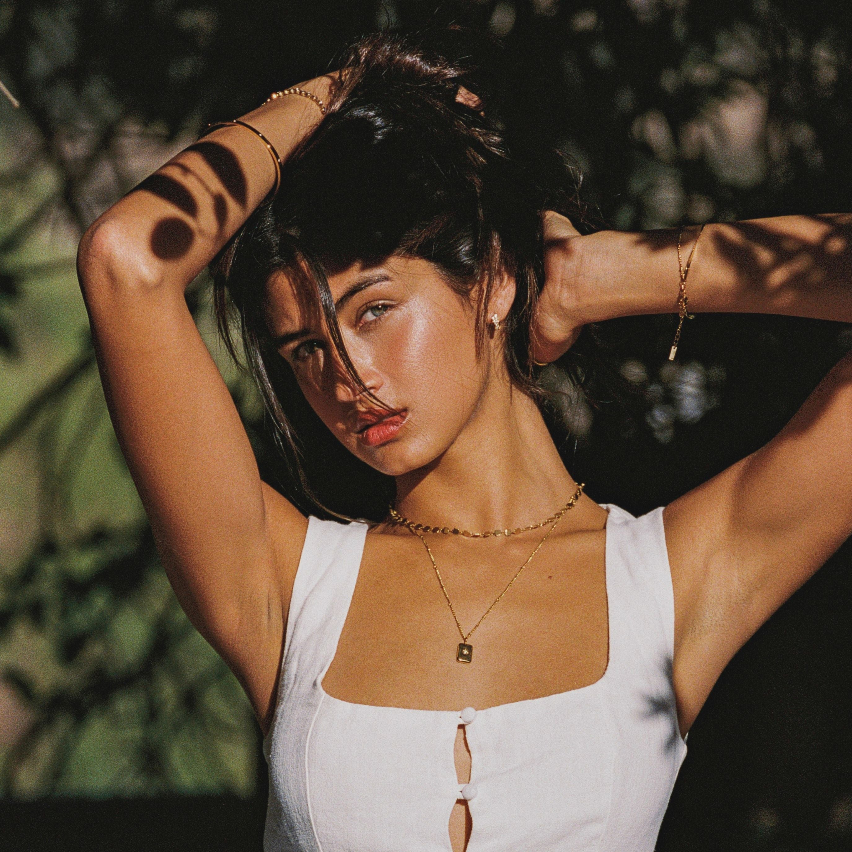 Athena Beaded Diamond Hoops