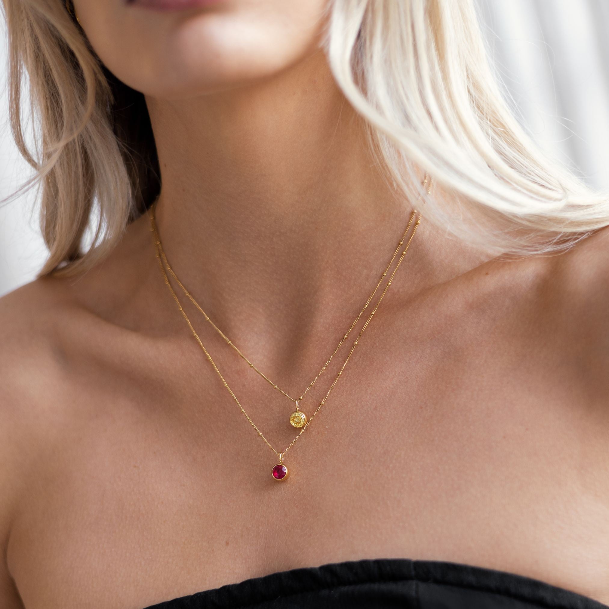 Athena Birthstone Necklace