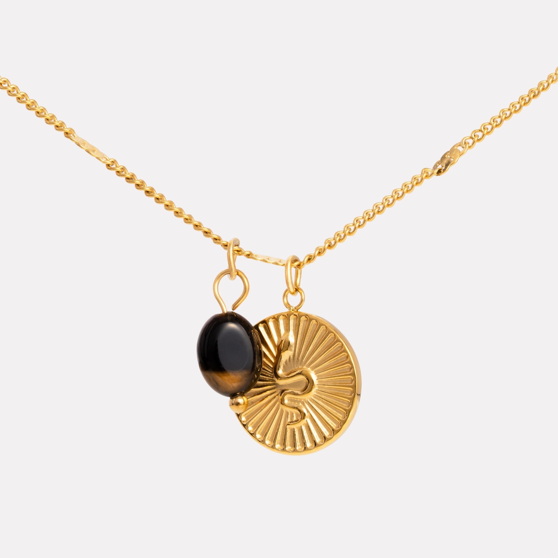 Athena Golden Snake Necklace