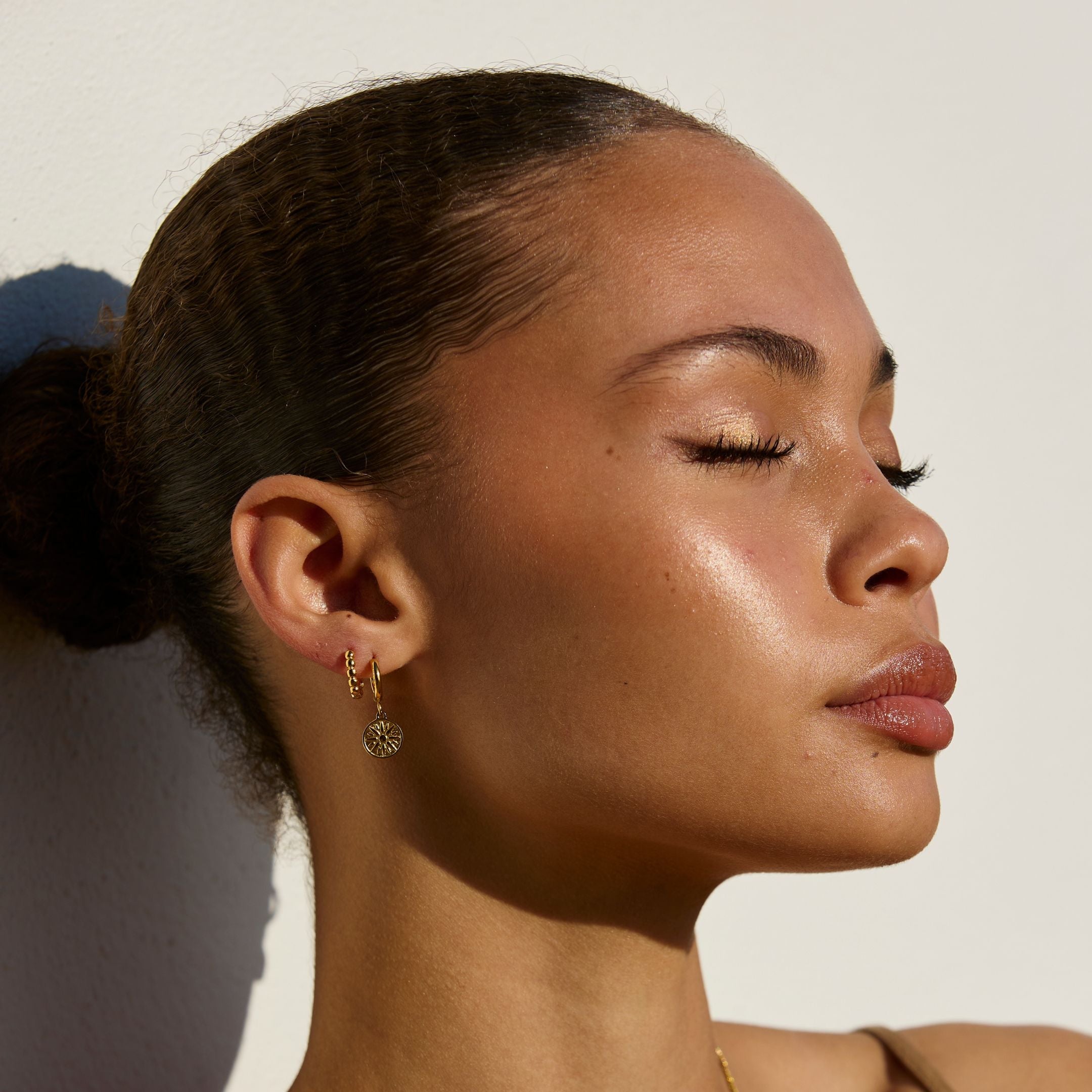 Athena Golden Sun Earrings