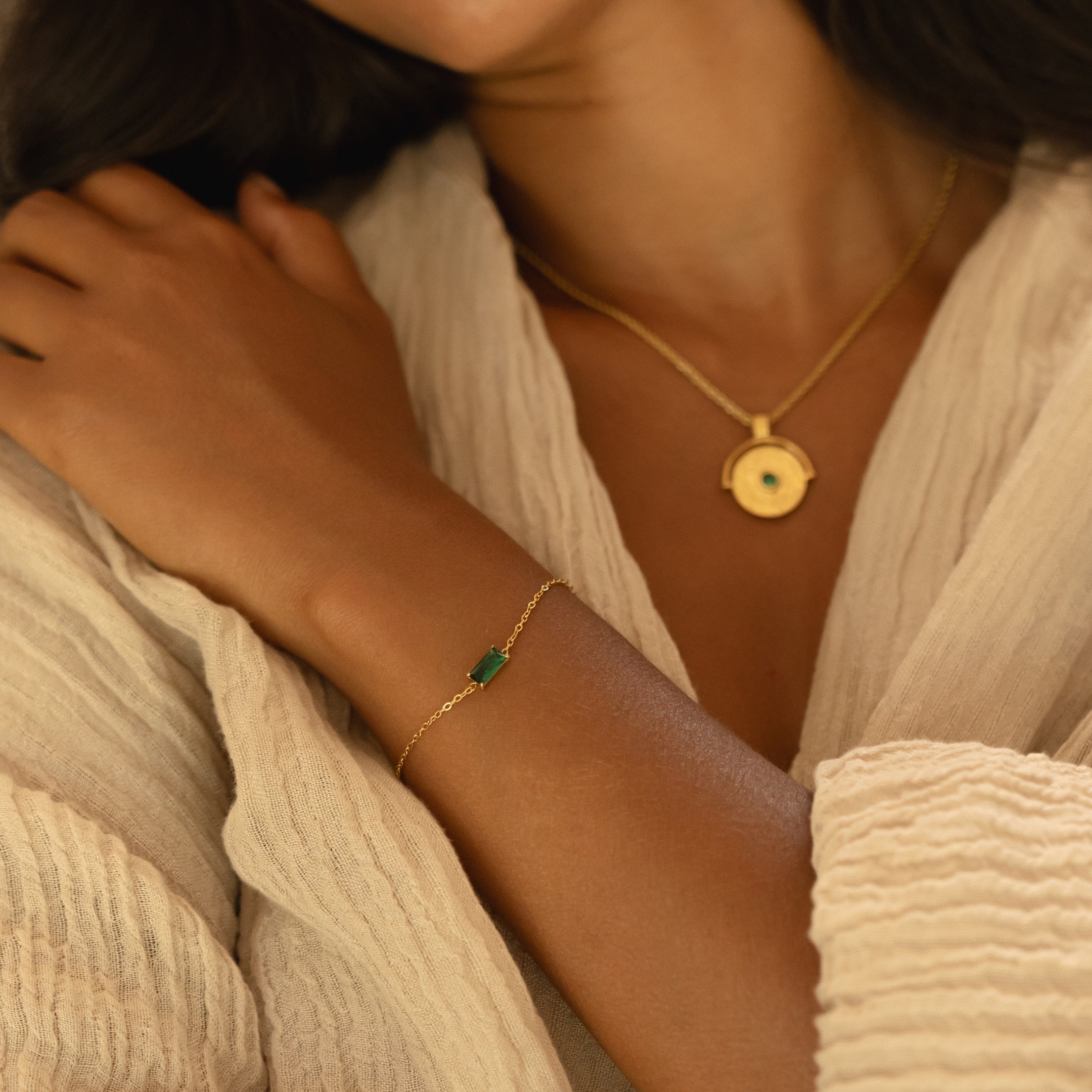 Athena Emerald Bracelet