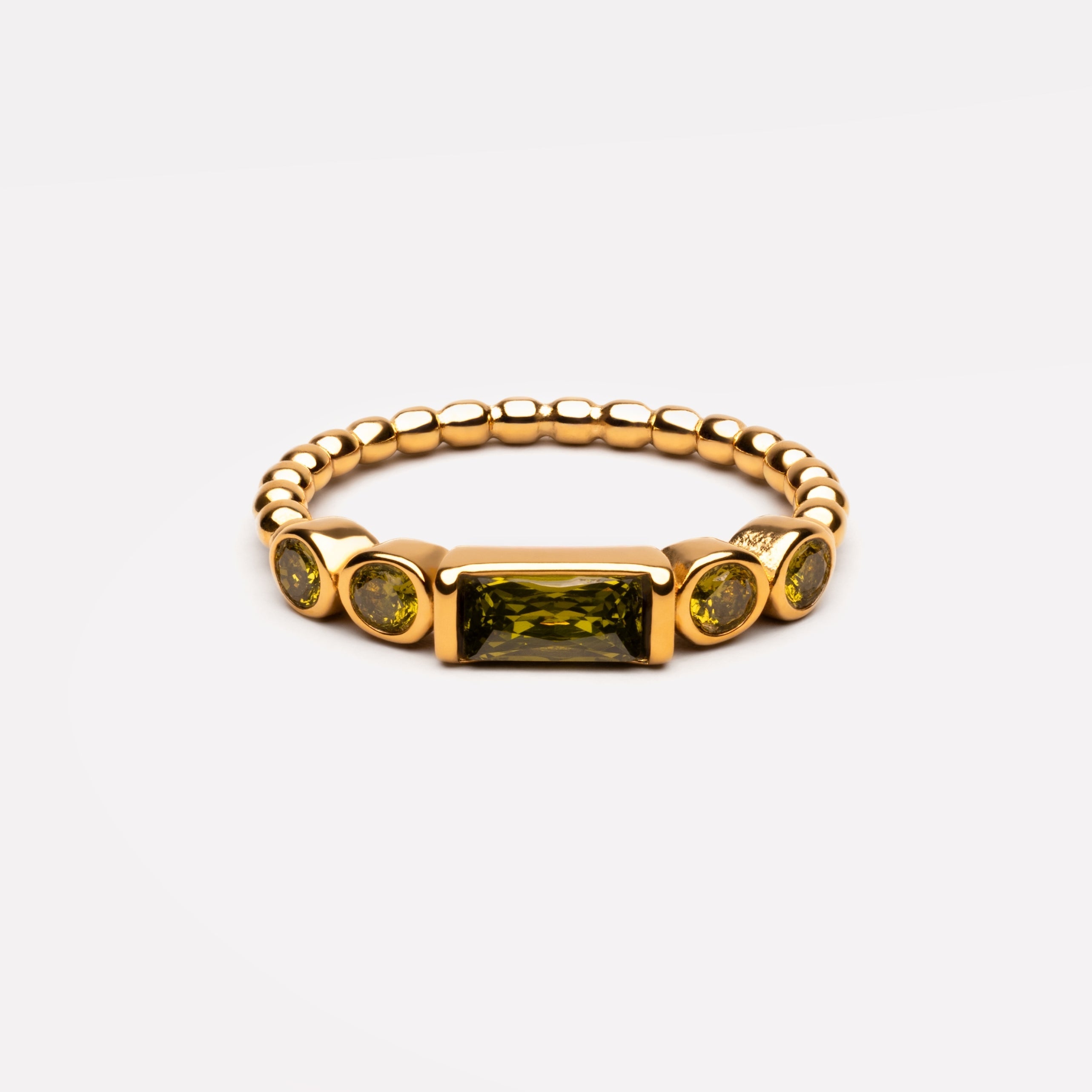 Athena Green Muse Ring