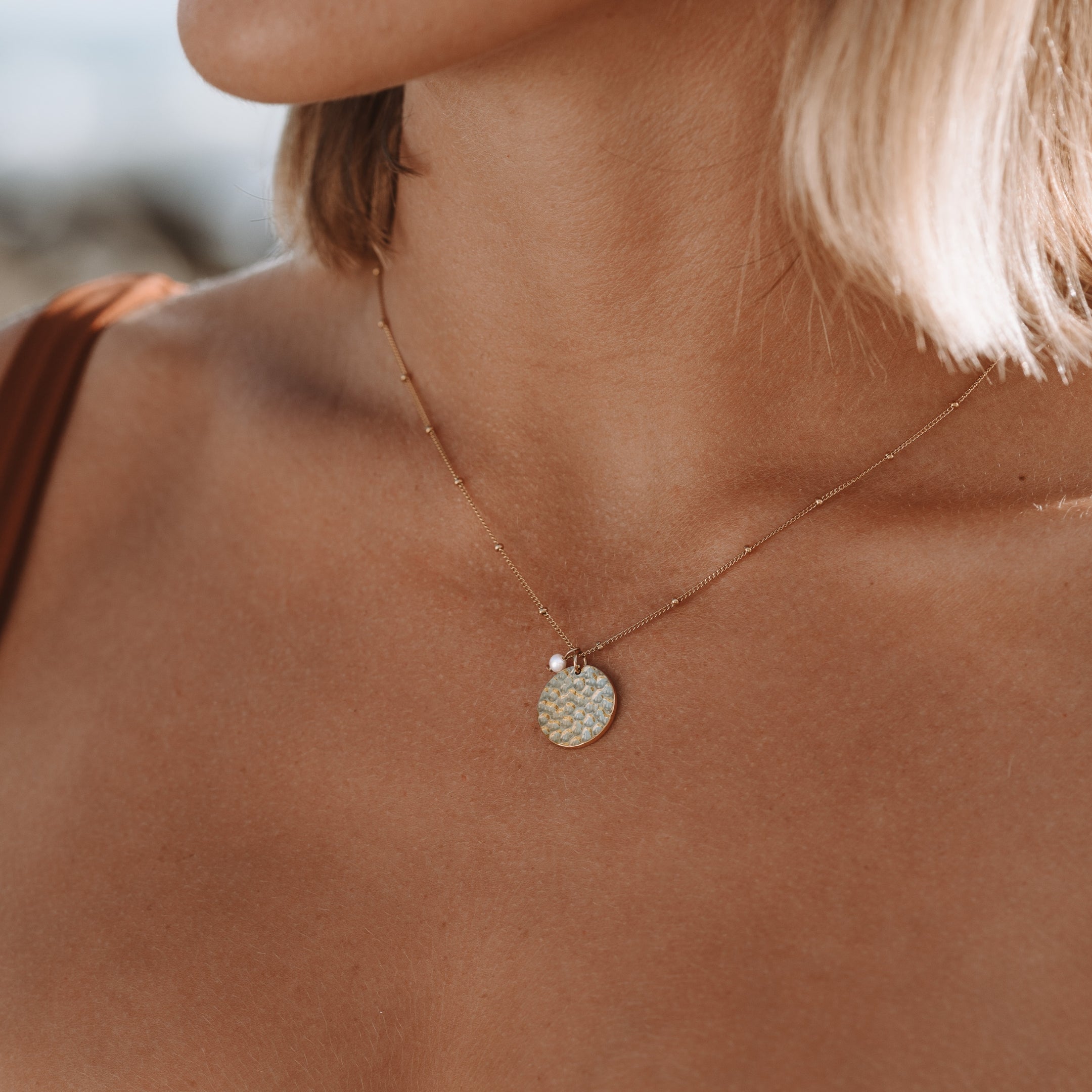 Athena Island Medallion Necklace