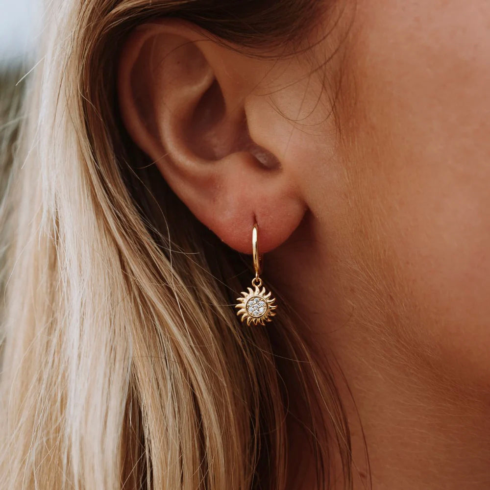 Athena Helios Hoop Earrings