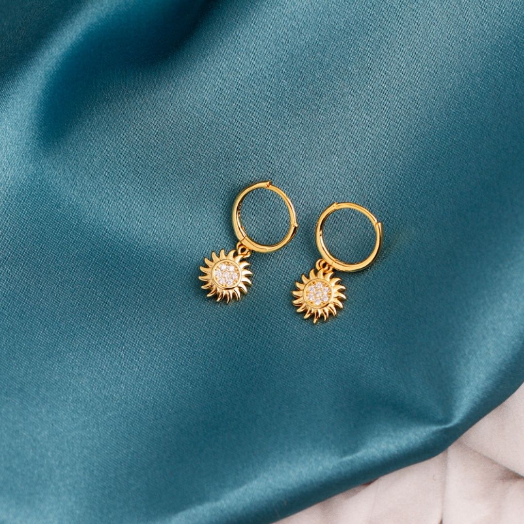 Athena Helios Hoop Earrings