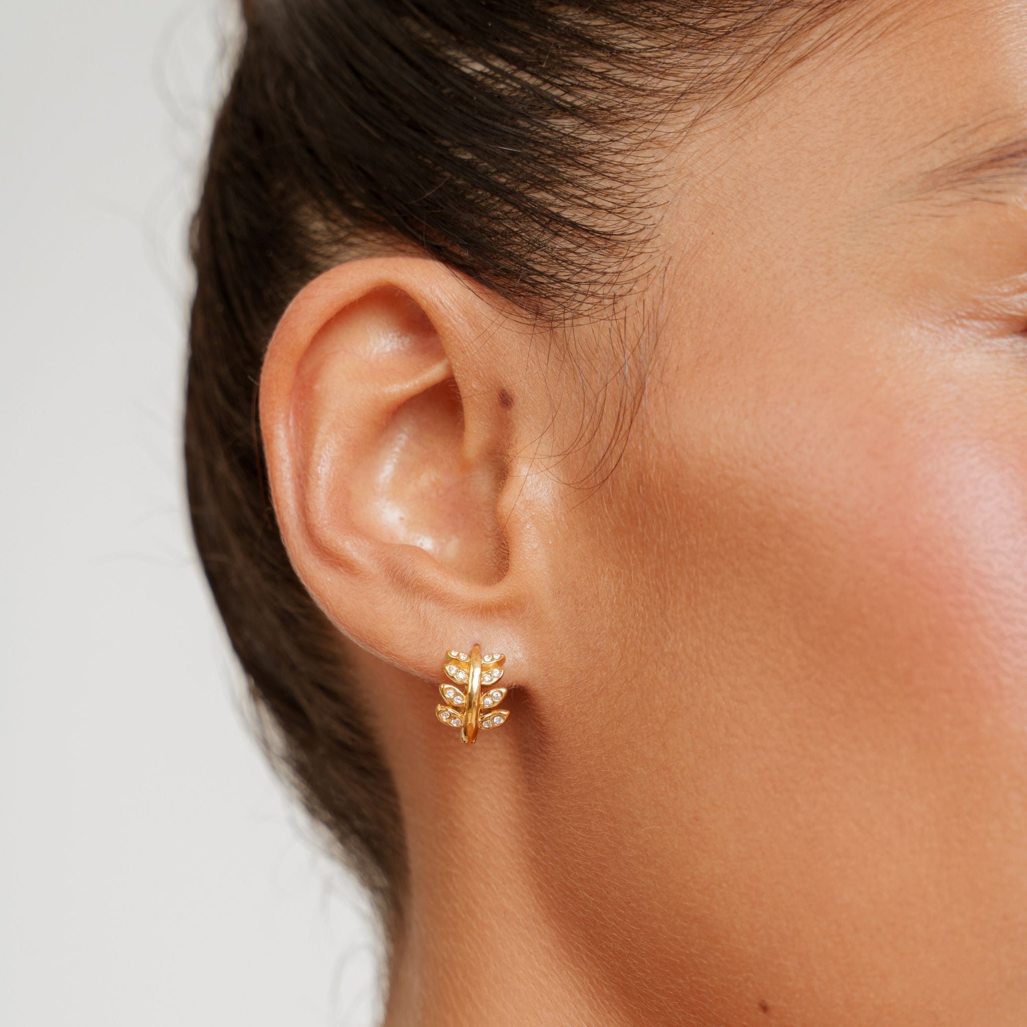 Athena Laurel Hoops Earrings
