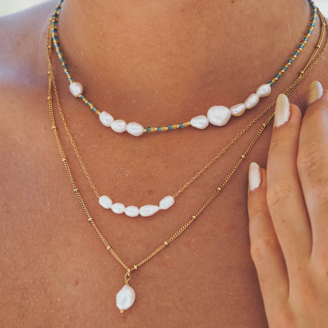 Athena Dainty Freshwater Pearl Necklace