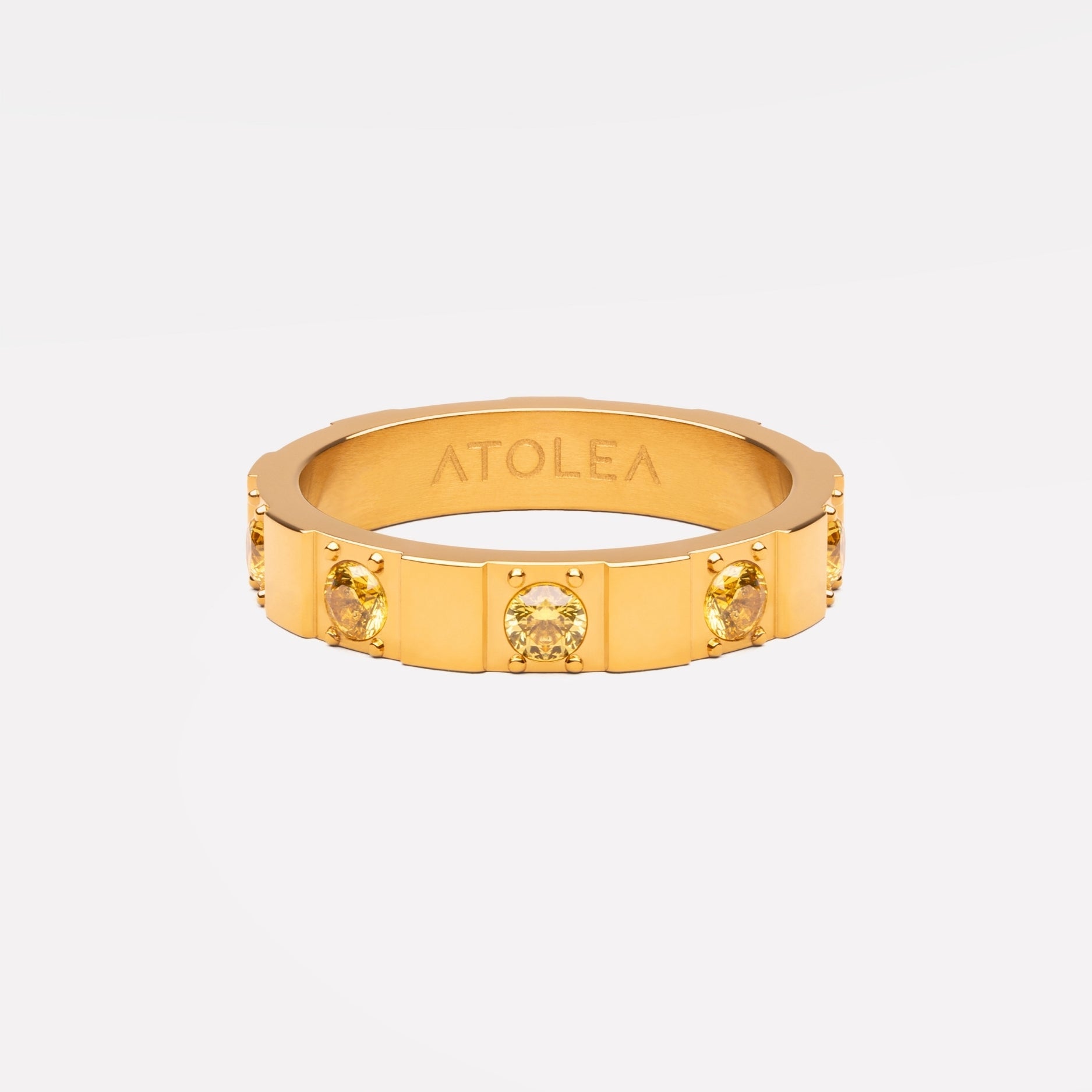 Athena Lemon Band Ring