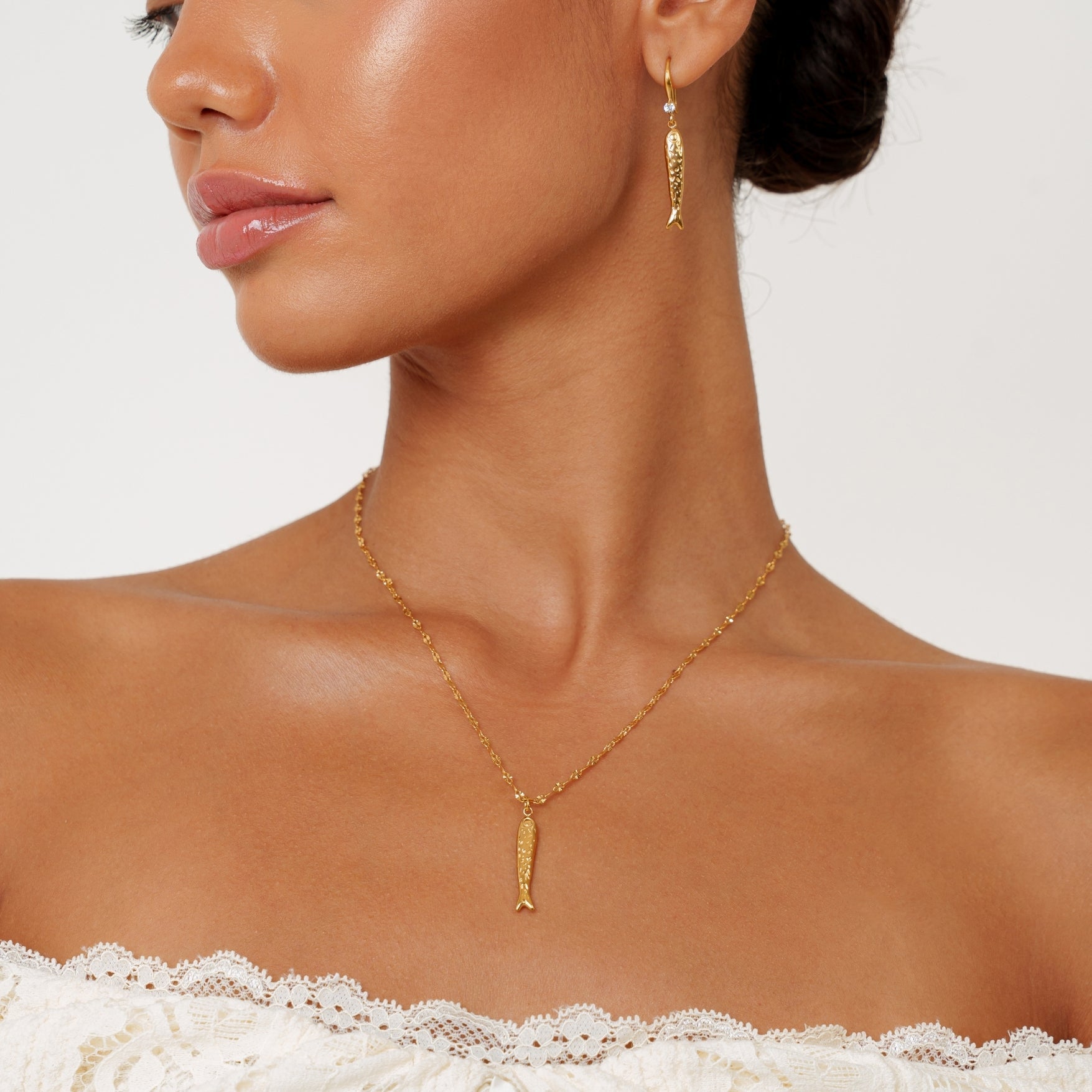 Athena Lucky Fish Necklace